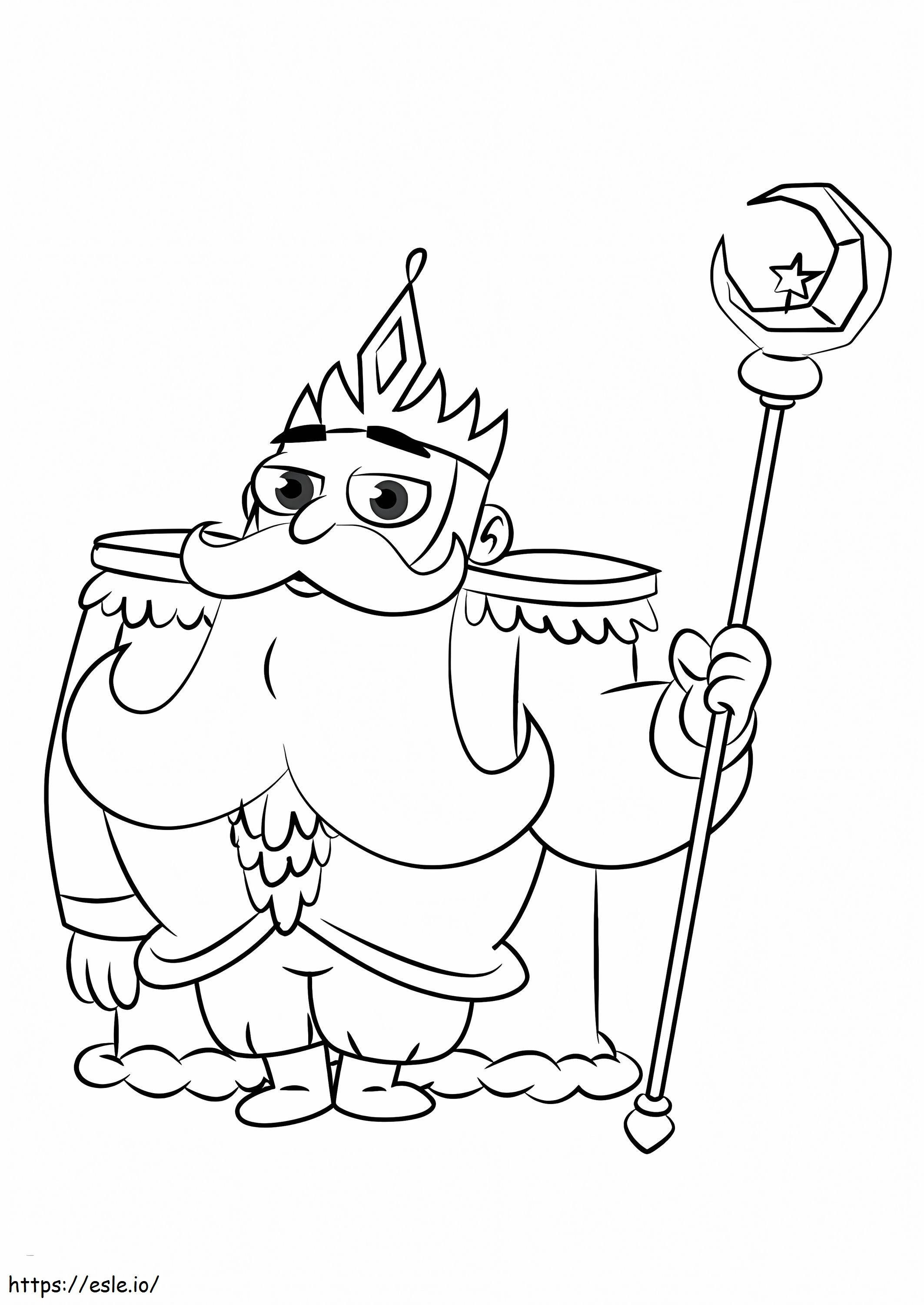 King Butterfly coloring page