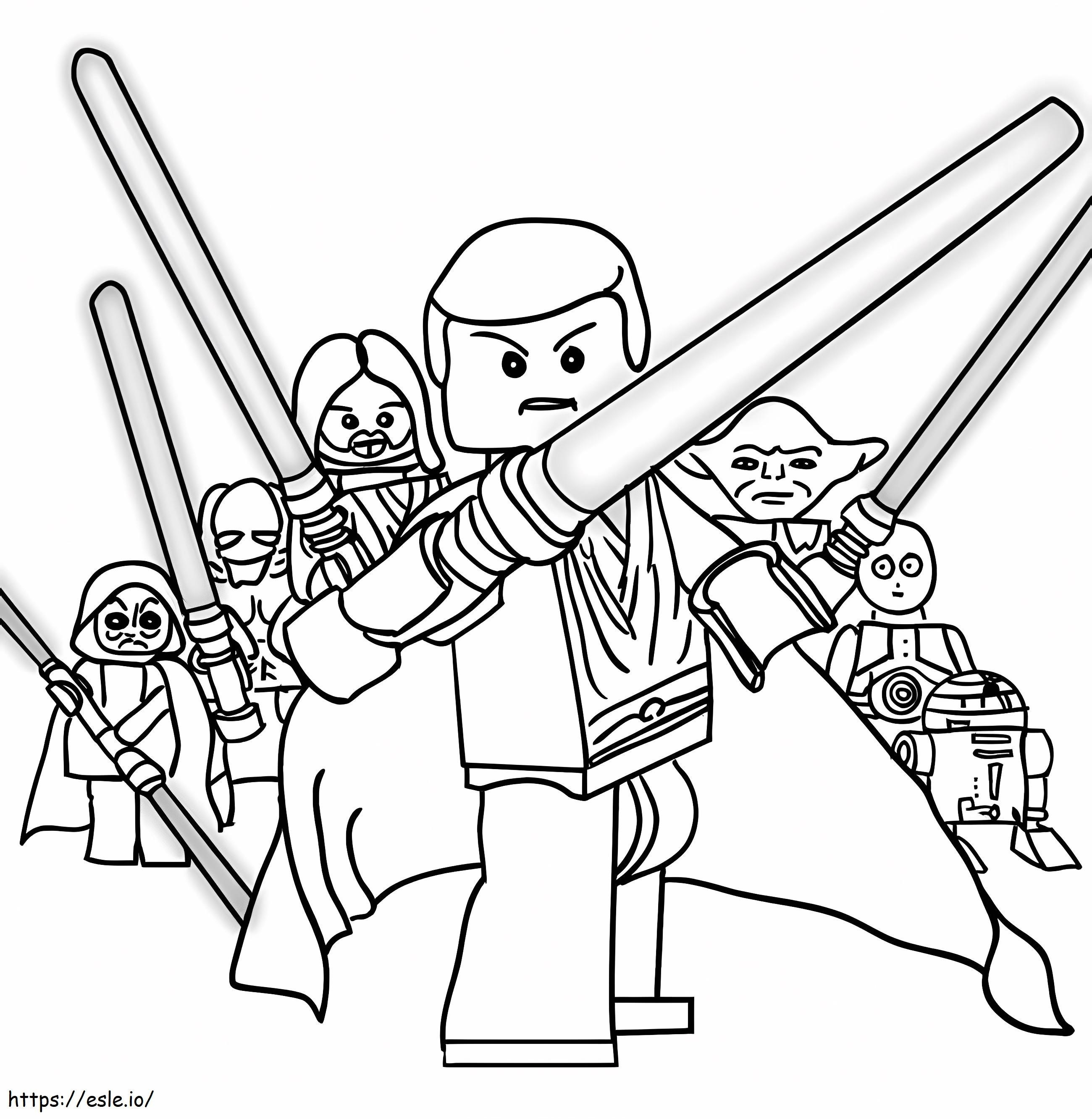 Lego Guerra nas Estrelas 4 para colorir