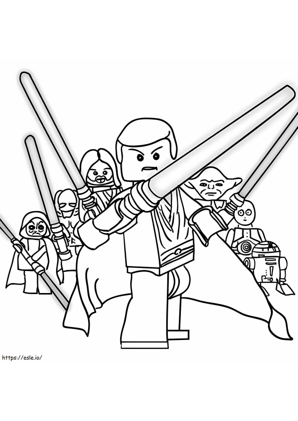 Perang Bintang Lego 4 Gambar Mewarnai