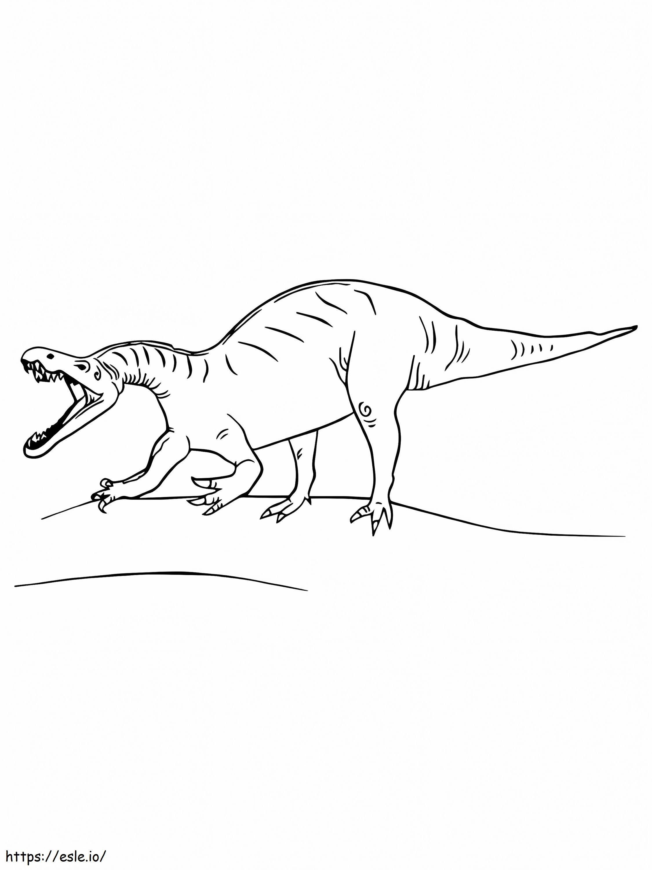 Dunia Jurassic Suchomimus Gambar Mewarnai