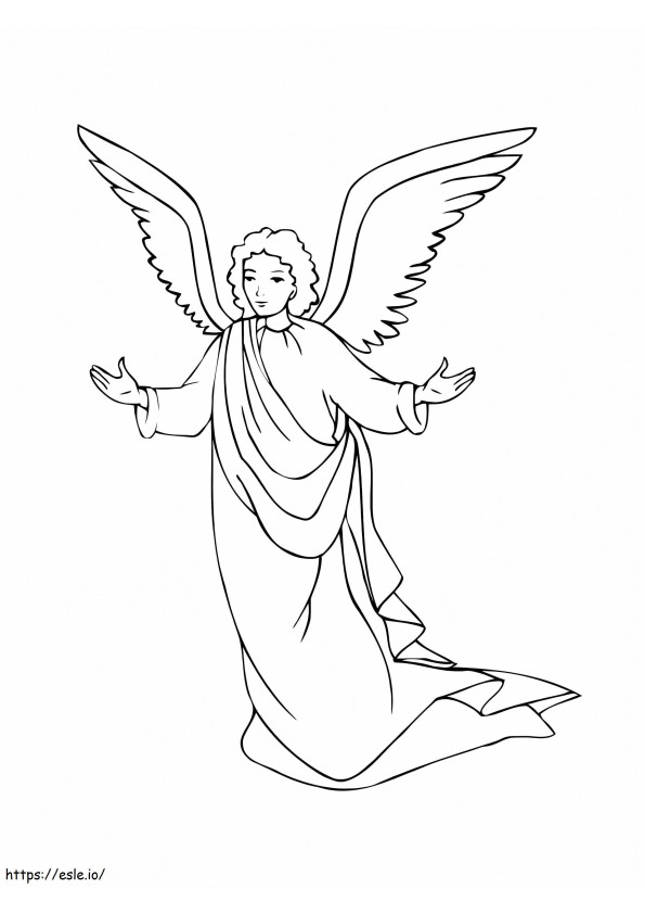 Amazing Angel coloring page