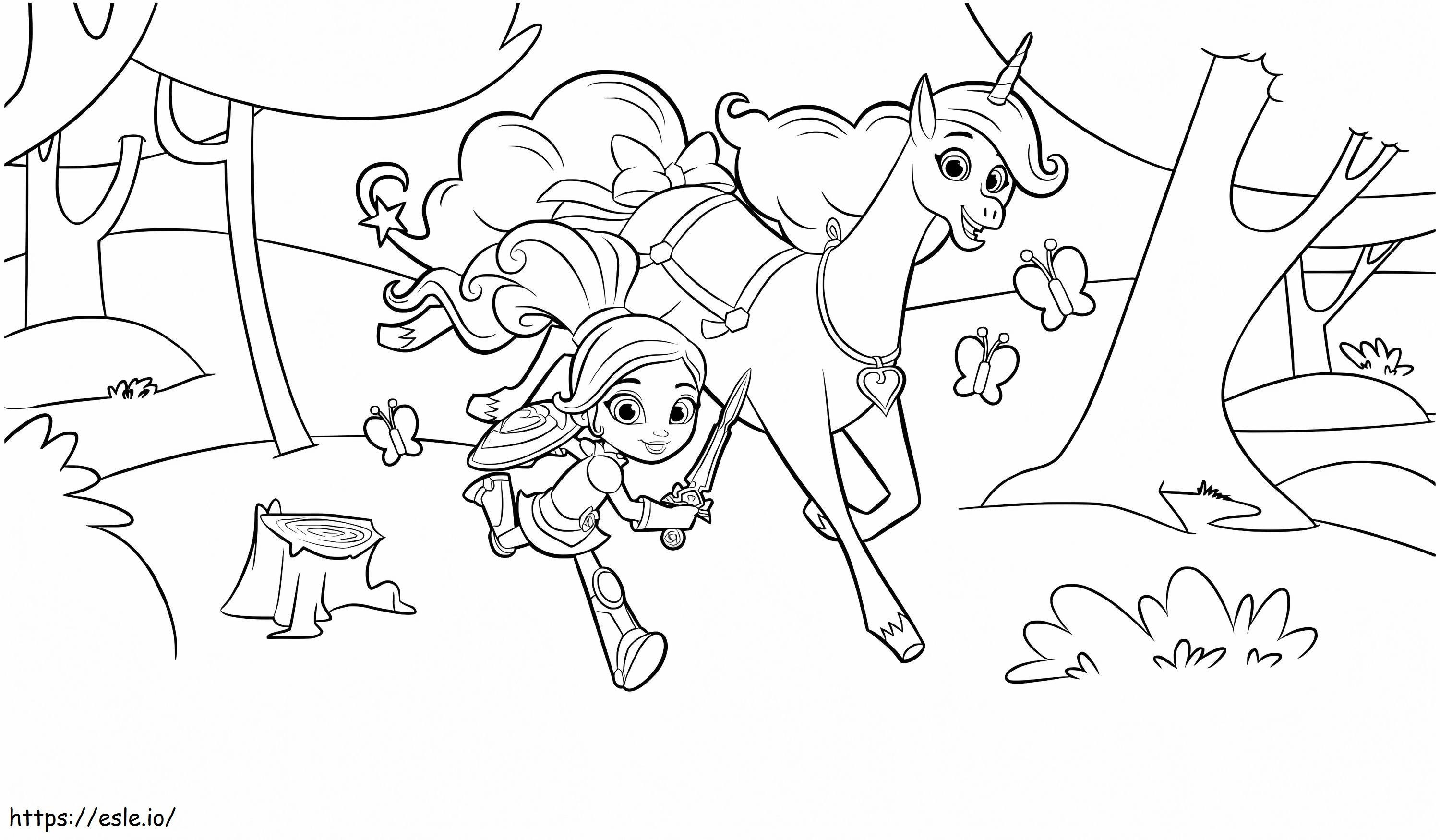 Nella The Princess Knight 10 coloring page