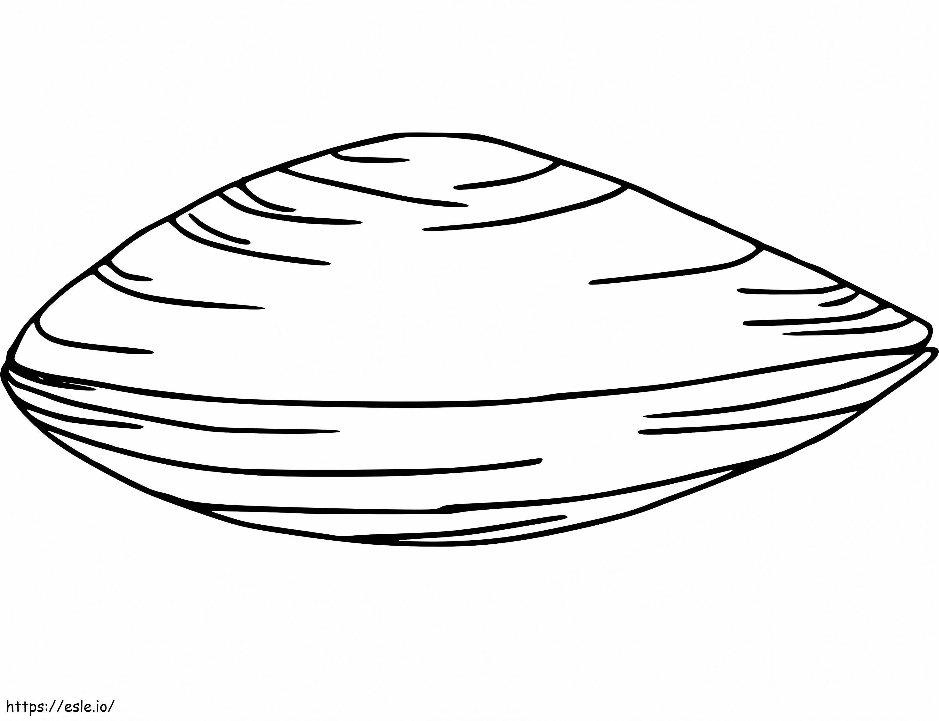 Einfache Muschel ausmalbilder