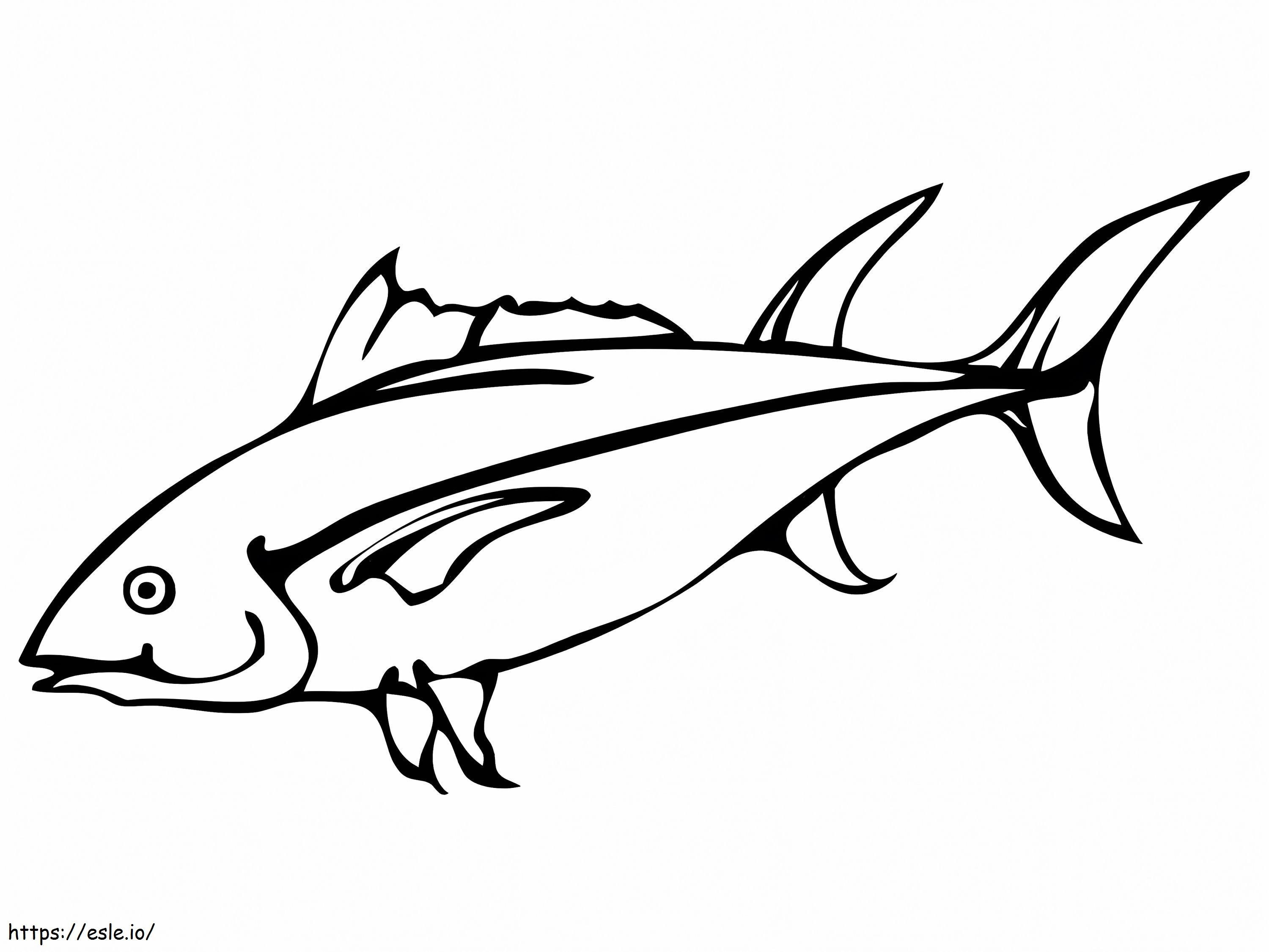 Déli kékúszójú tonhal kifestő
