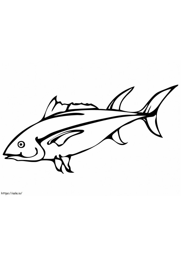 Południowy tuńczyk błękitnopłetwy kolorowanka