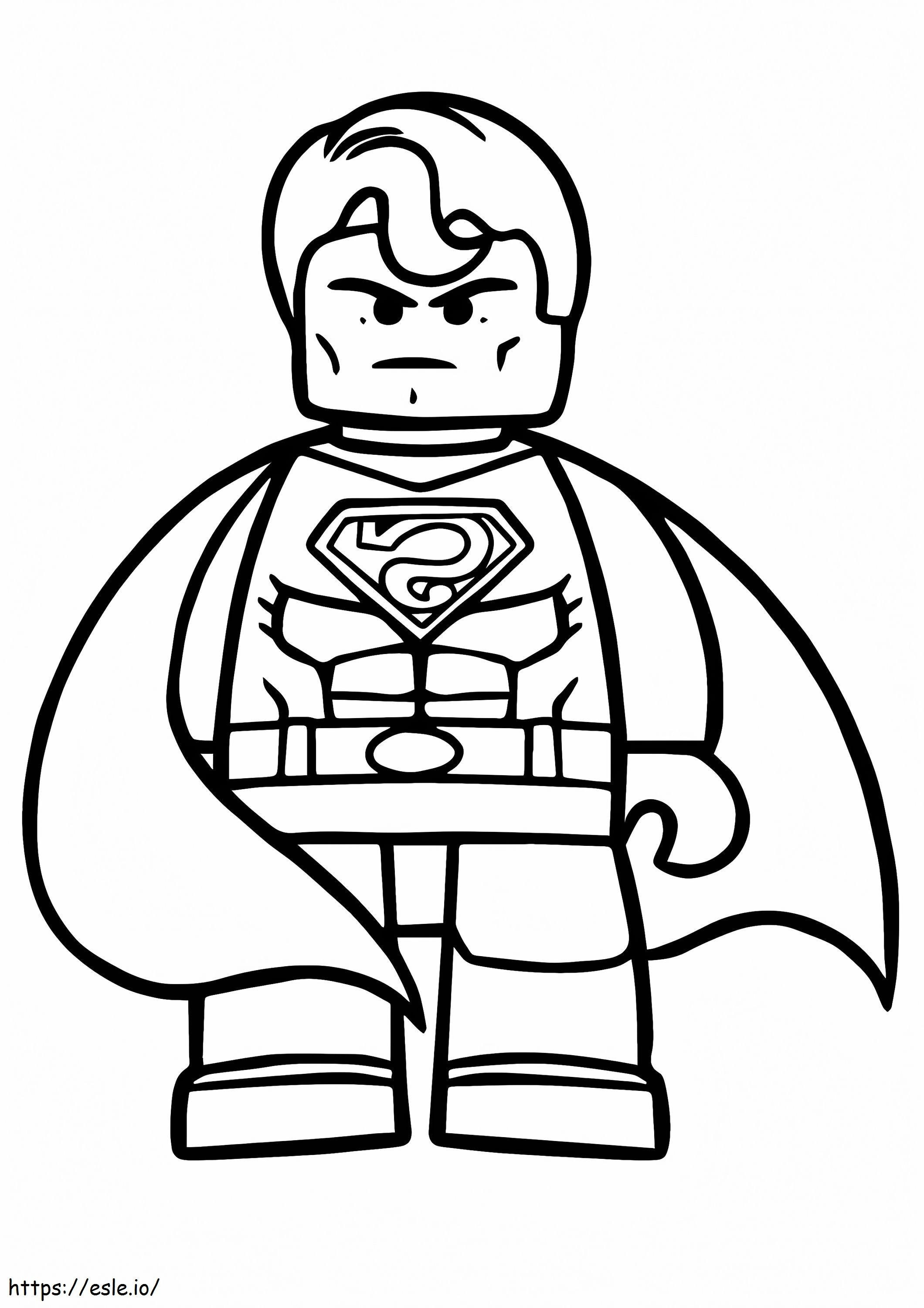 Lego In Superman A4 coloring page