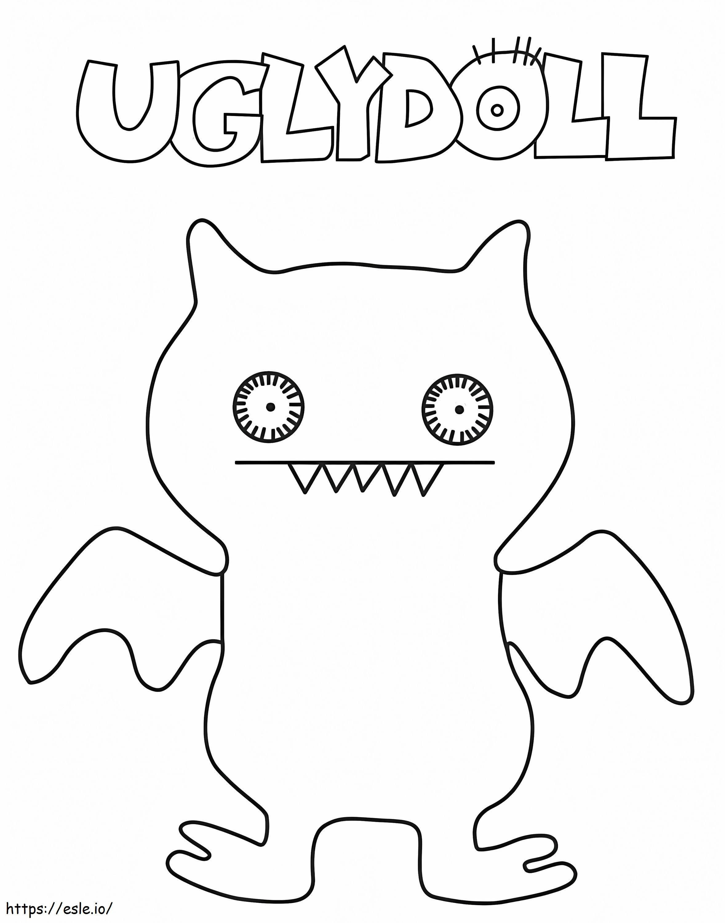 Lucky Bat UglyDolls coloring page