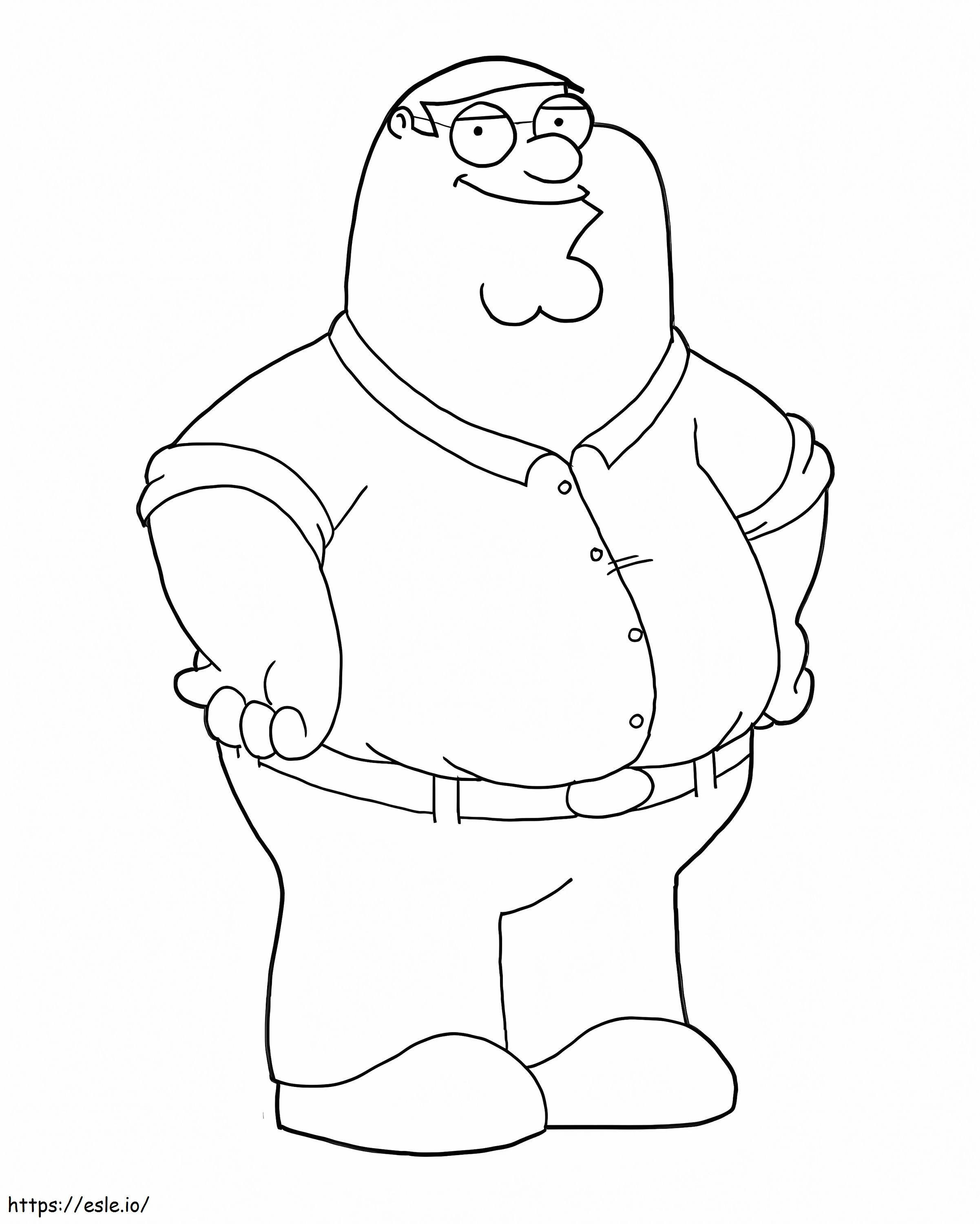 Coloriage Peter Griffin Family Guy à imprimer dessin
