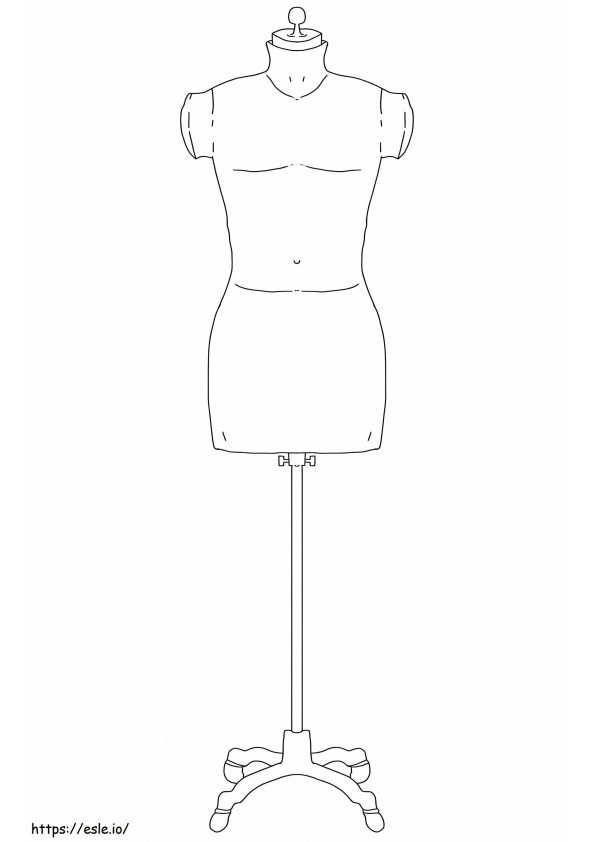 Print Mannequin coloring page