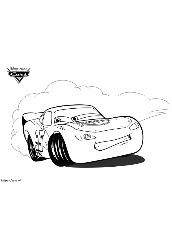 Lightning Mcqueen 2 coloring page