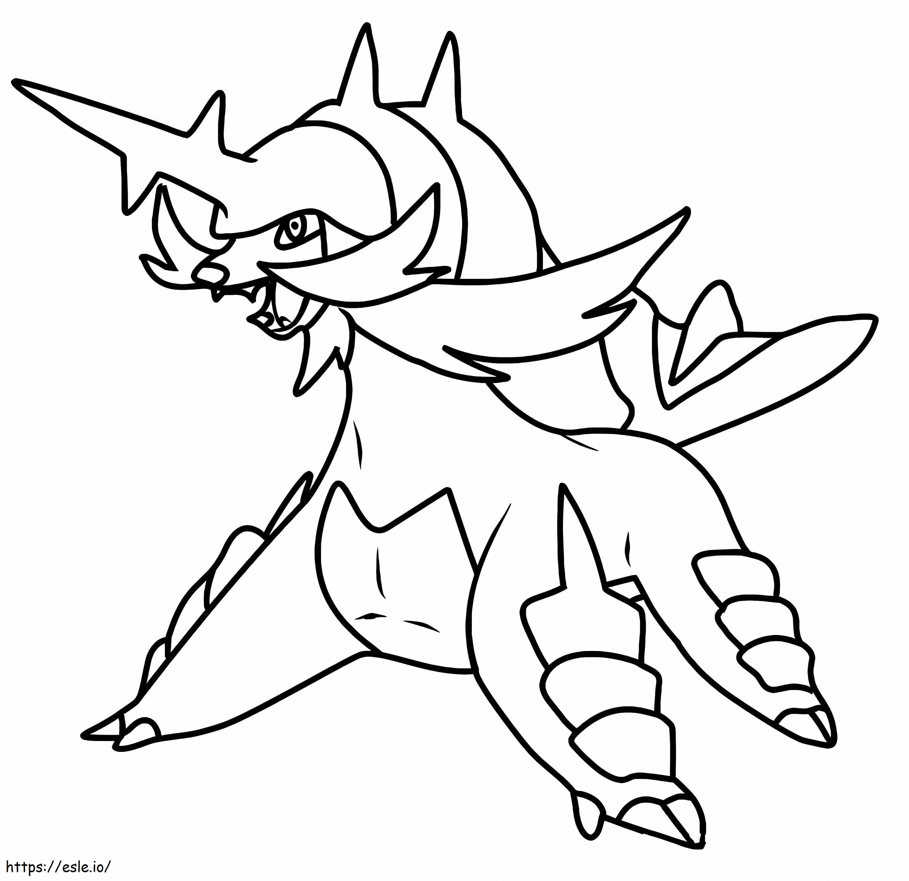 Coloriage Pokémon Samourot à imprimer dessin