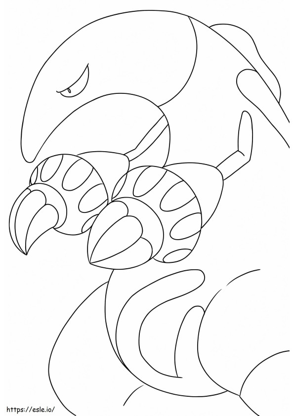 Coloriage Pokemon Heatmor 1 à imprimer dessin