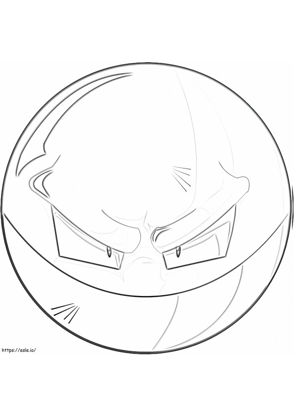 Pokemon Voltorb 3 coloring page