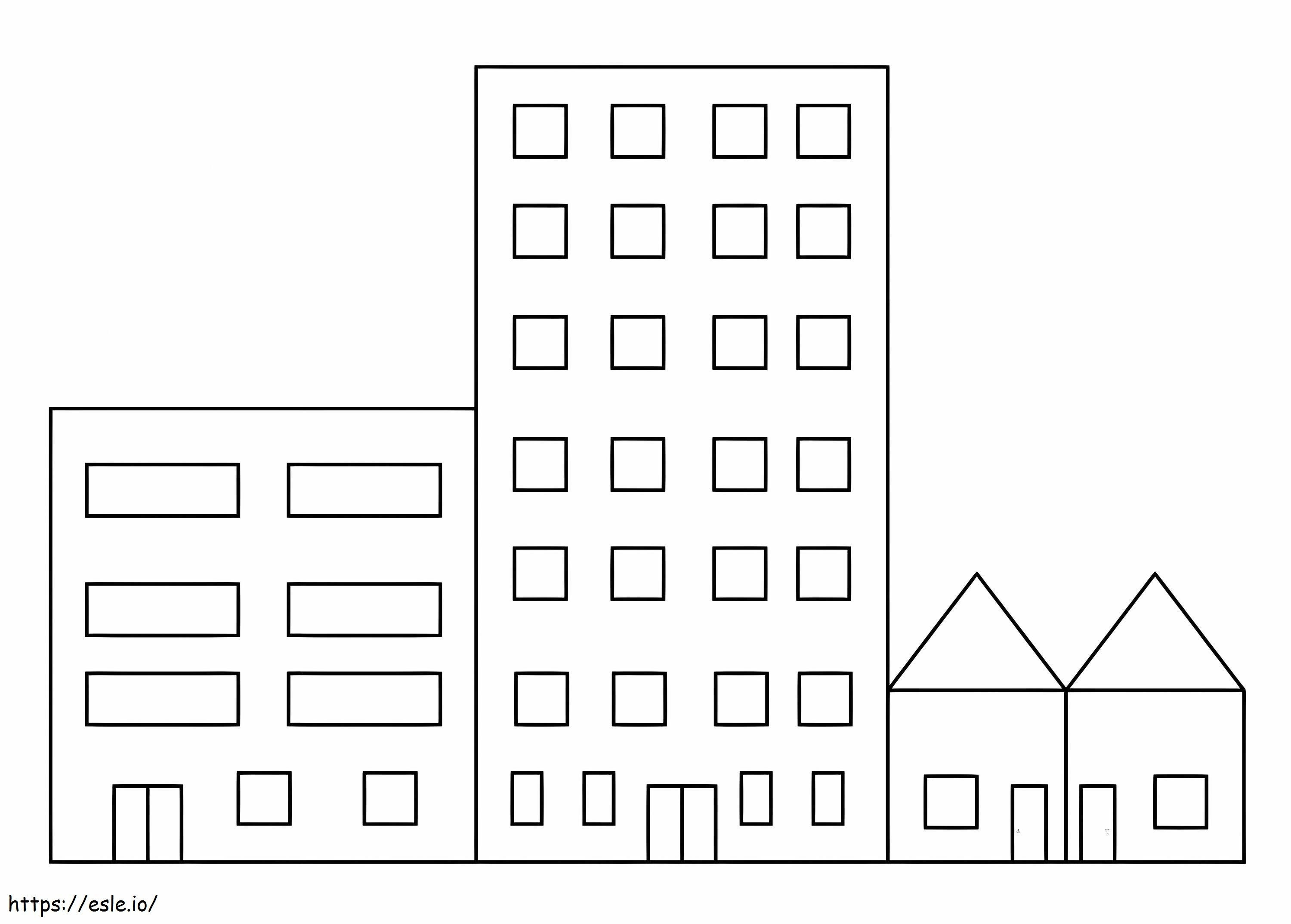 Regular Building coloring page