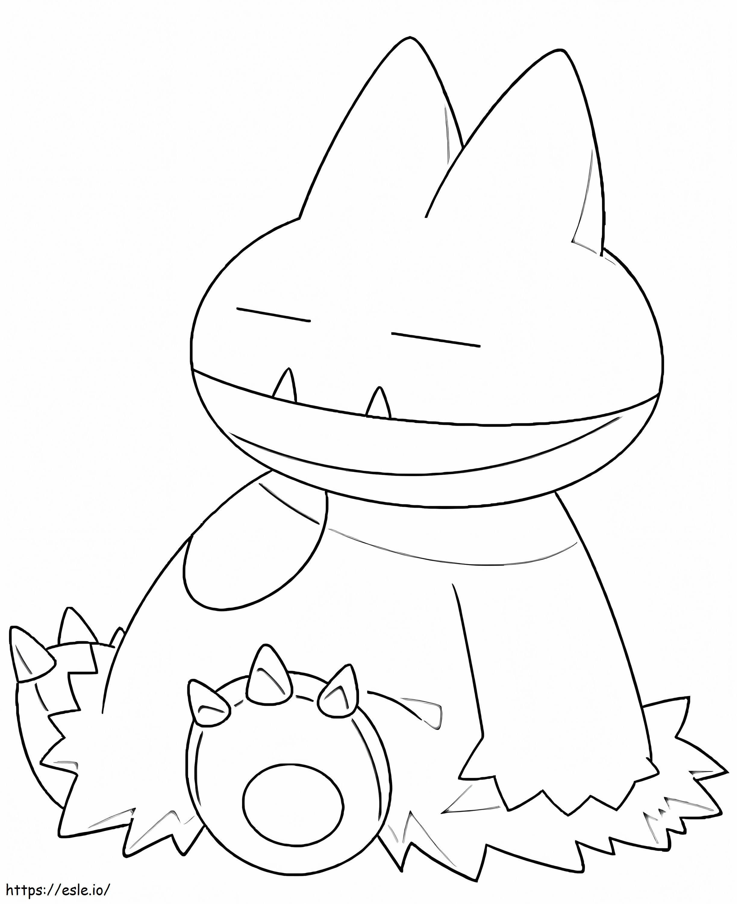 Free Munchlax Pokemon coloring page