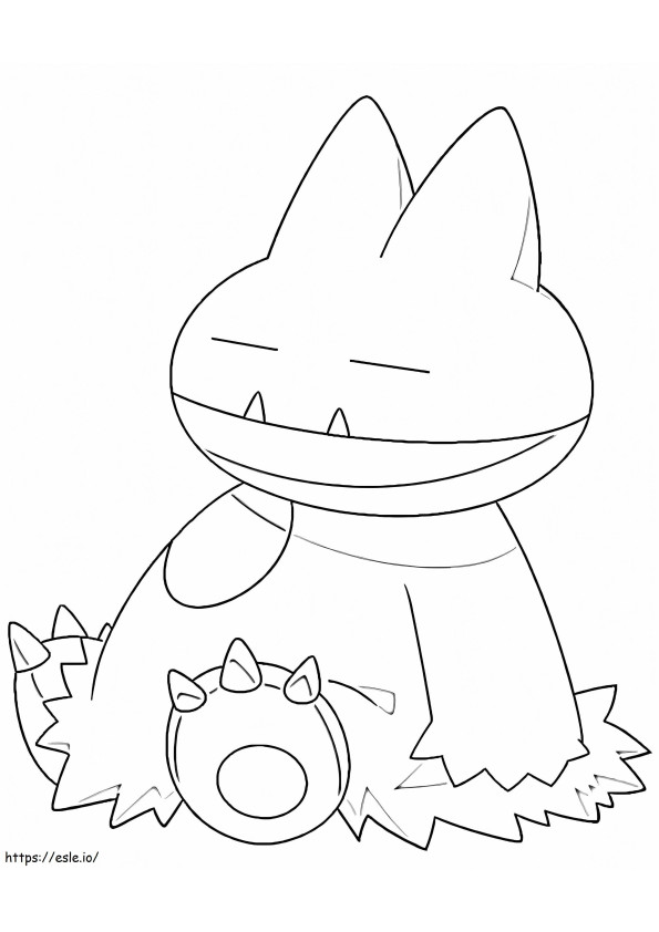 Free Munchlax Pokemon coloring page