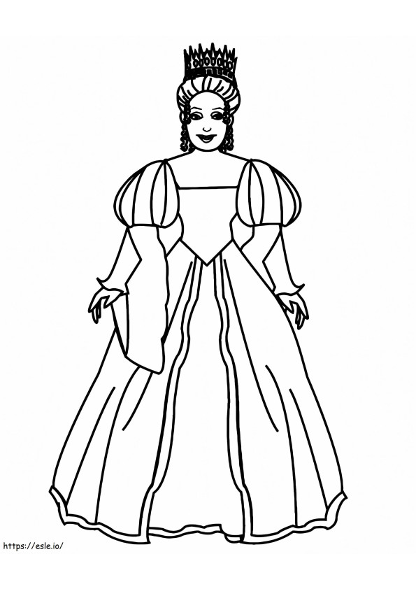 Wonderful Queen coloring page