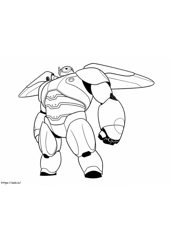 Baymax Armored Cold coloring page