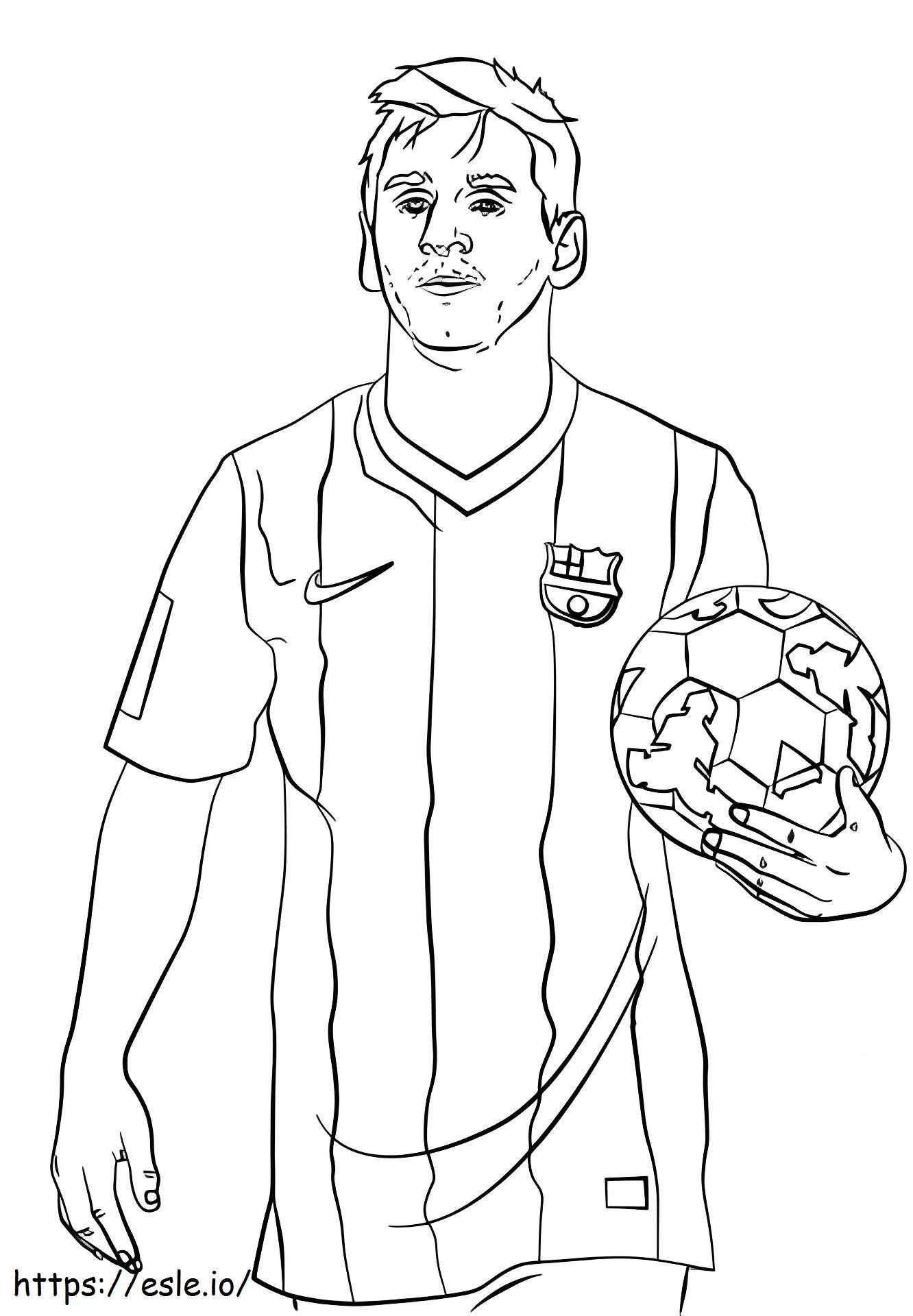 Lionel Messia4 coloring page