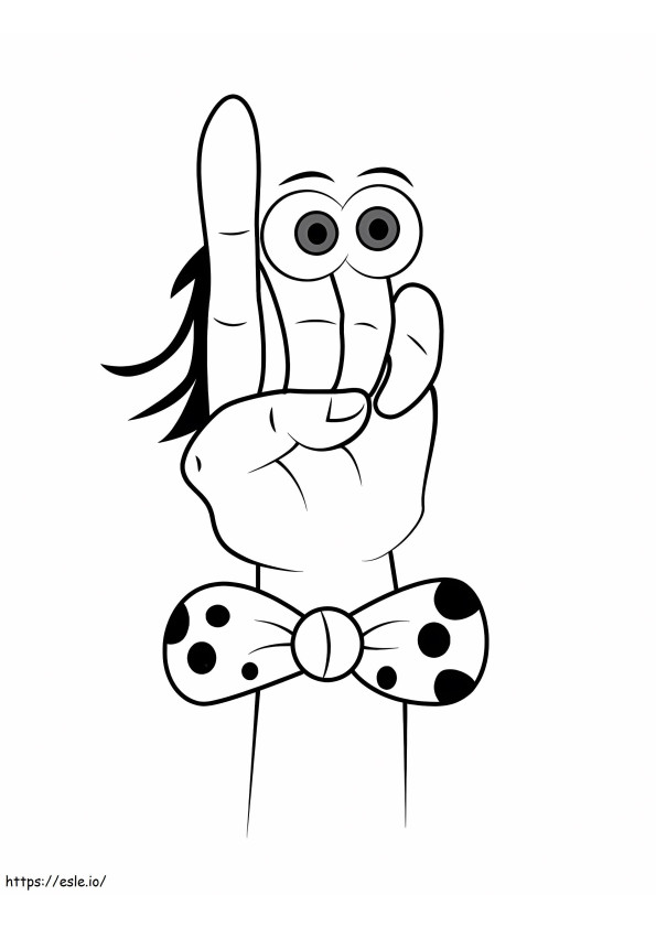 Maestro From Oobi coloring page