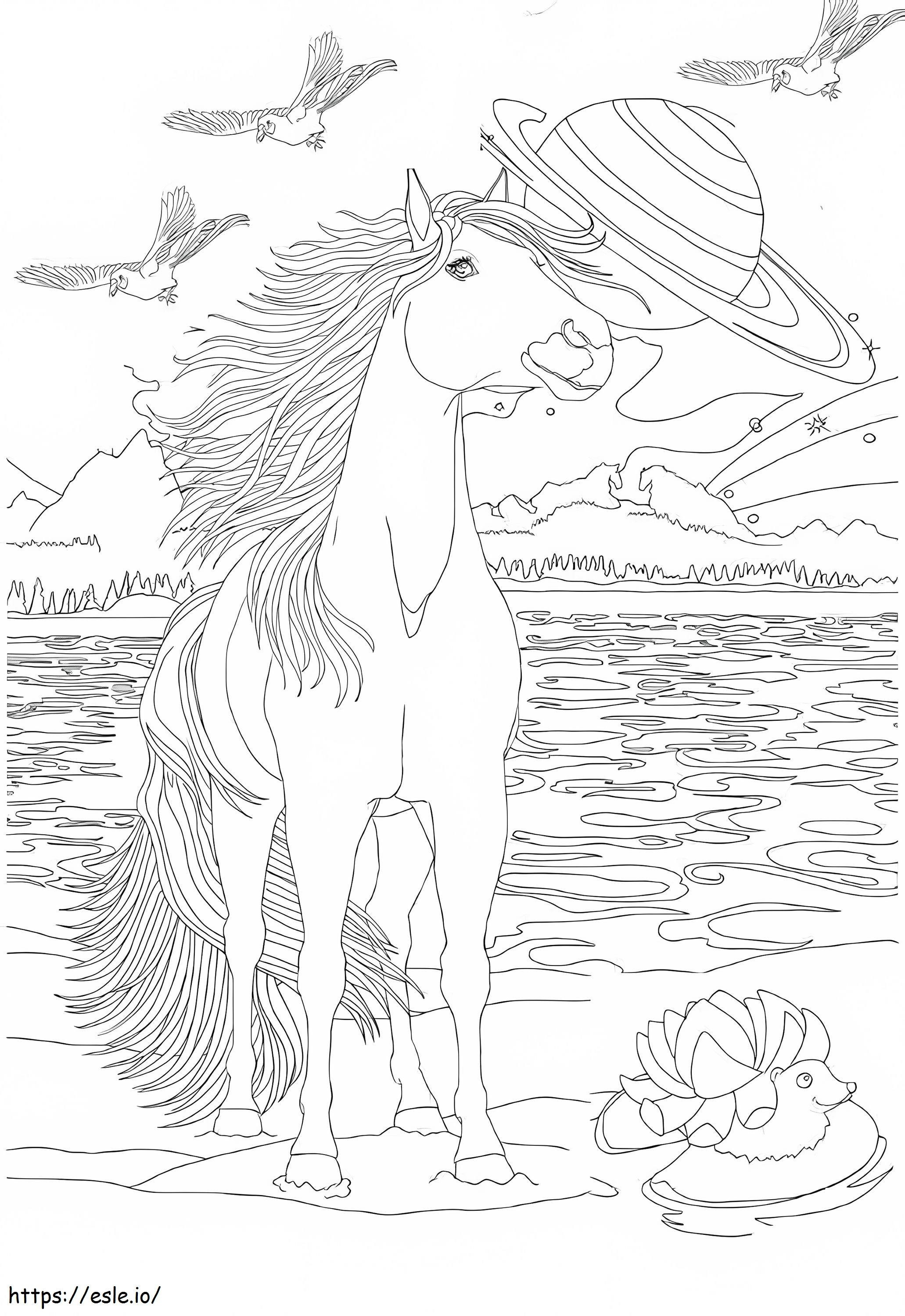Beauty On The Beach coloring page