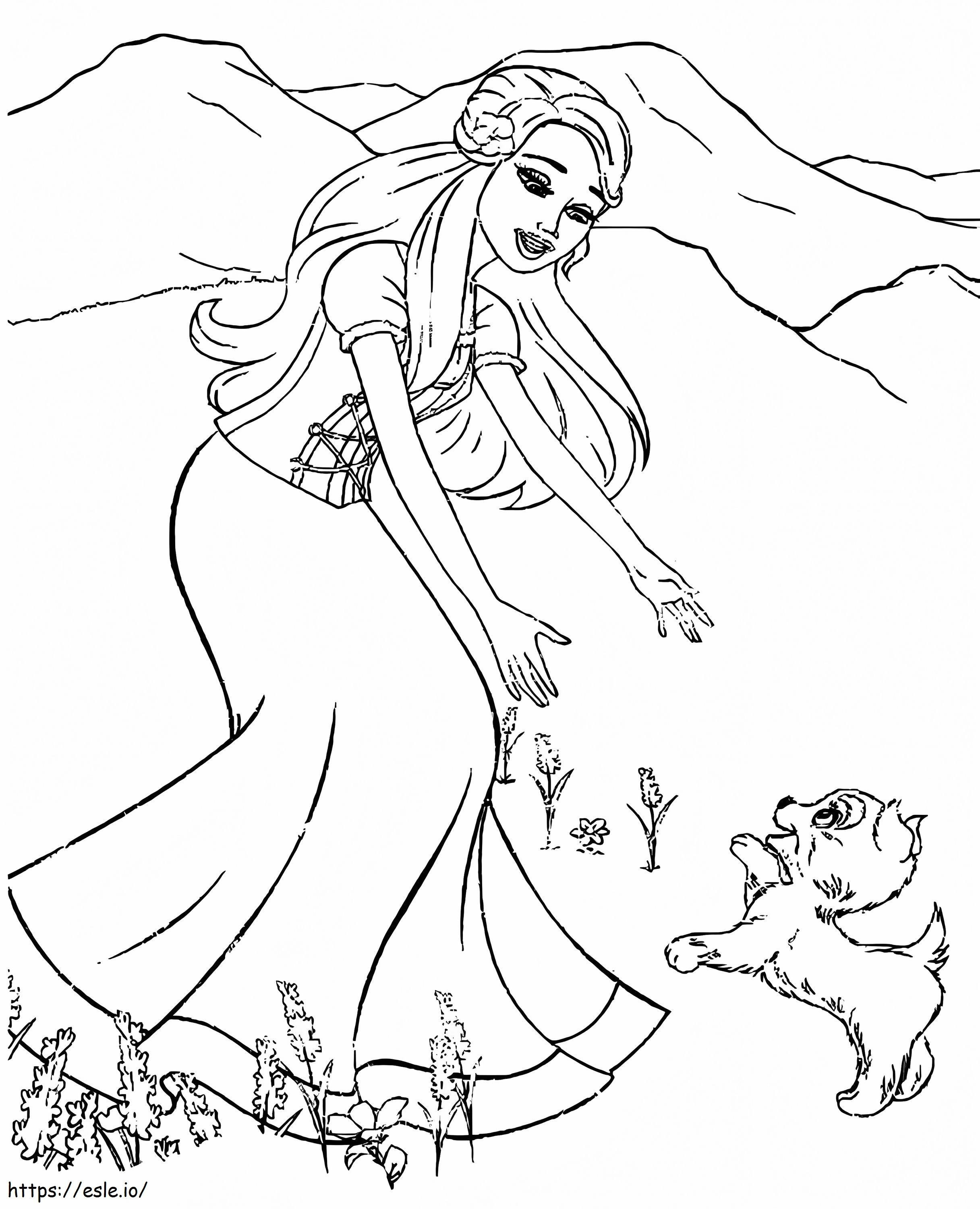 Barbie 6 coloring page