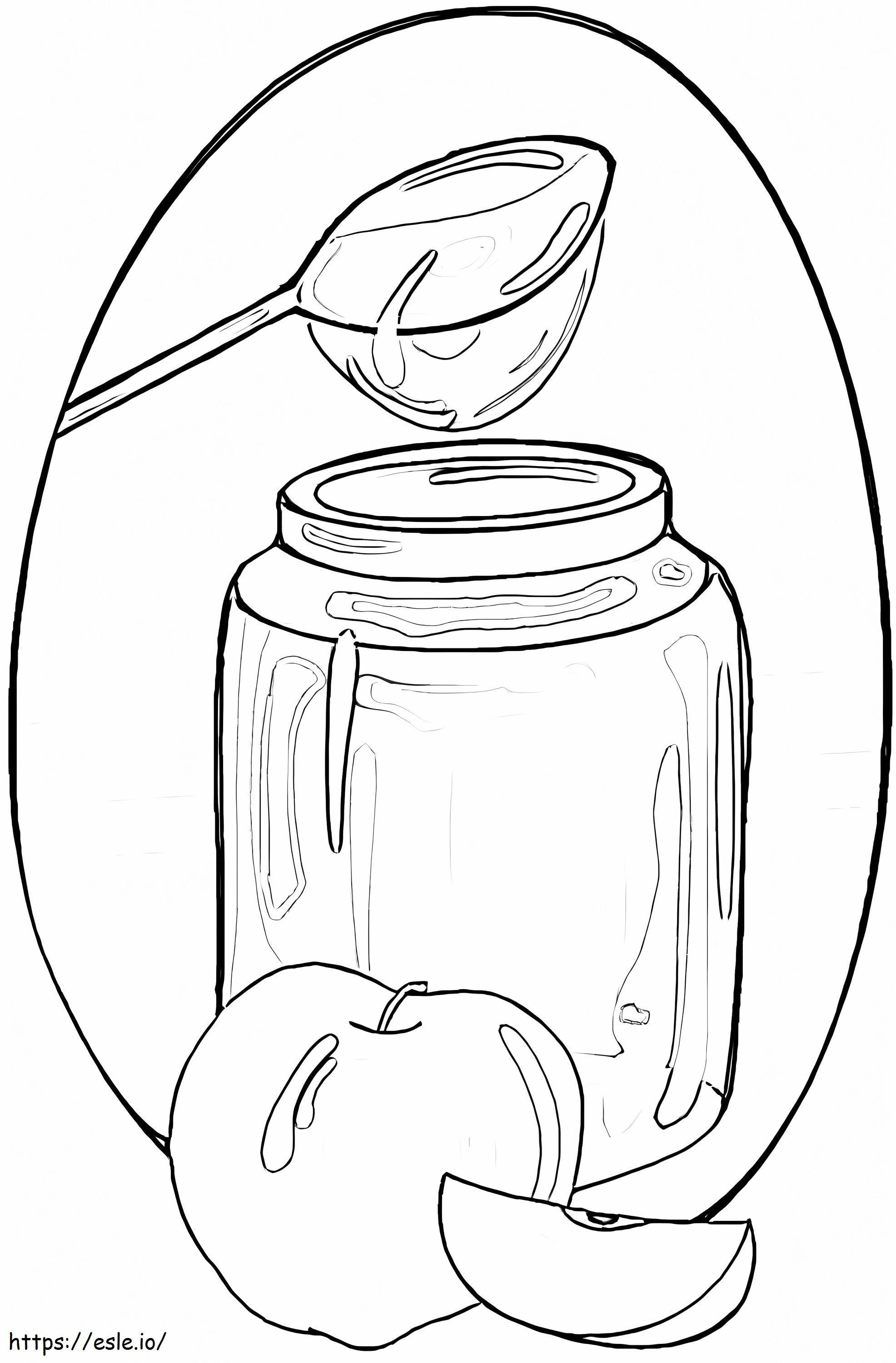 Honey And Apples coloring page