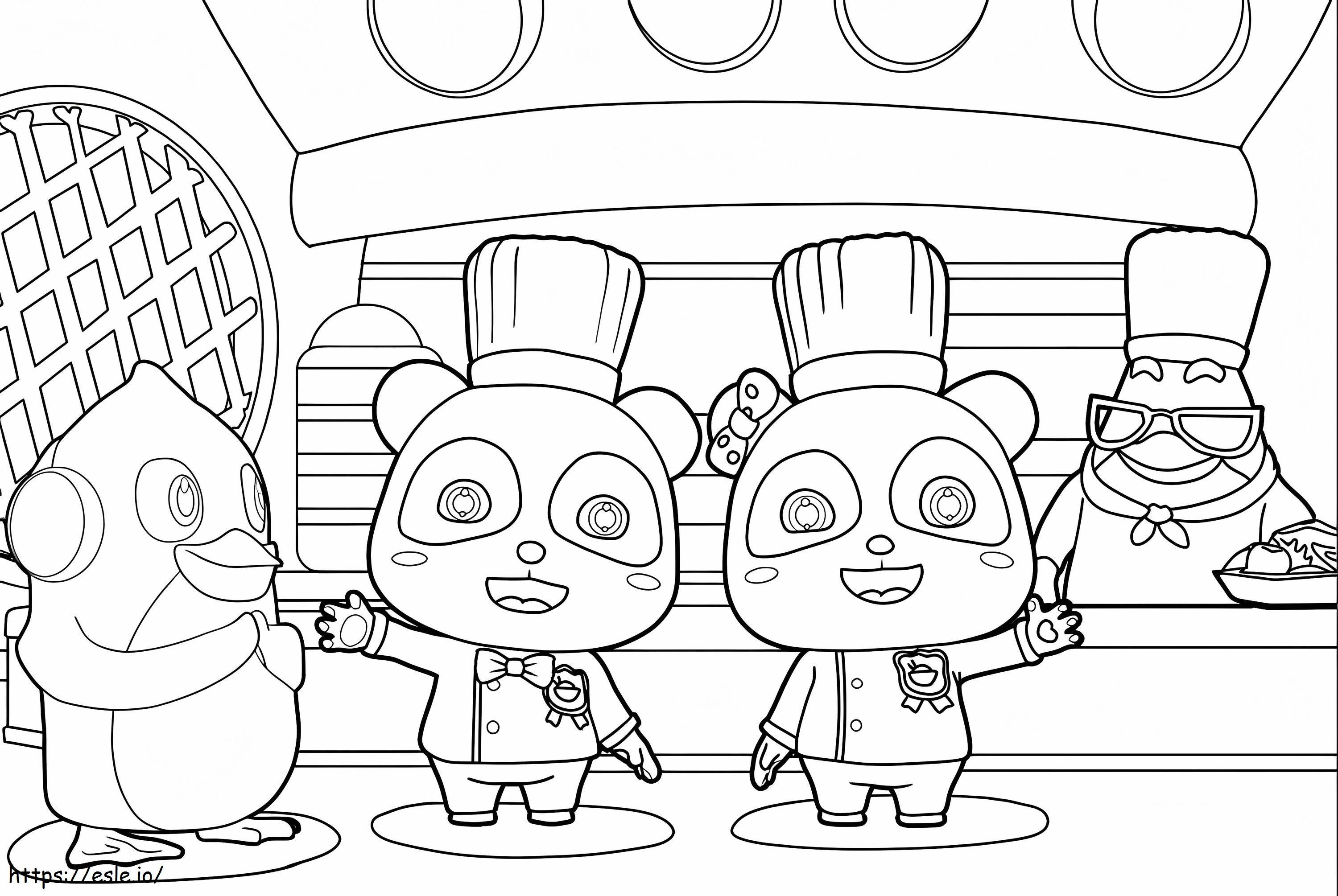 Babybus Cooking coloring page