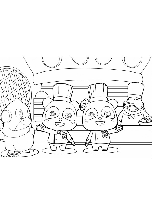 Babybus Cooking coloring page