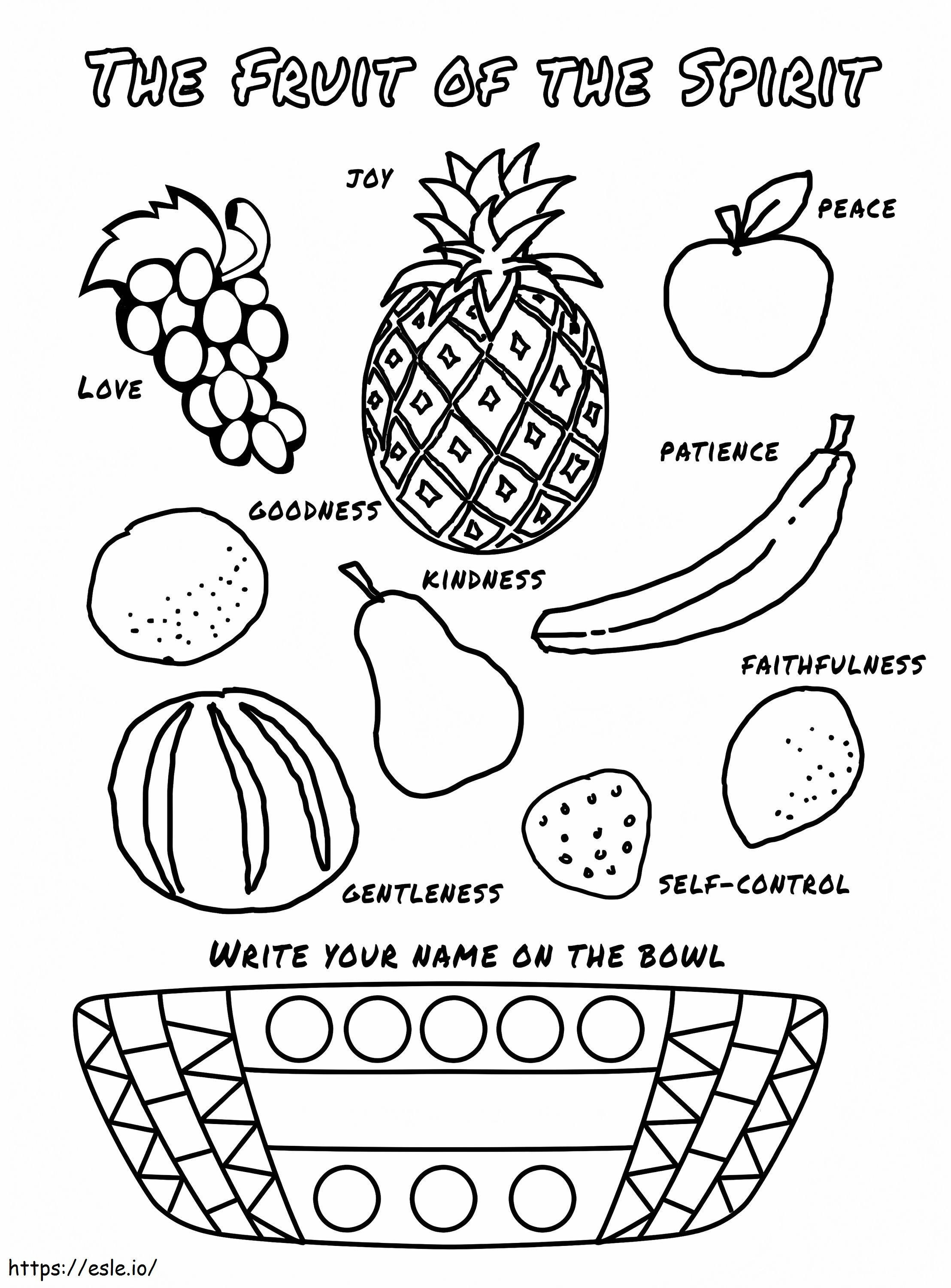 Fruit Of The Spirit 2 coloring page