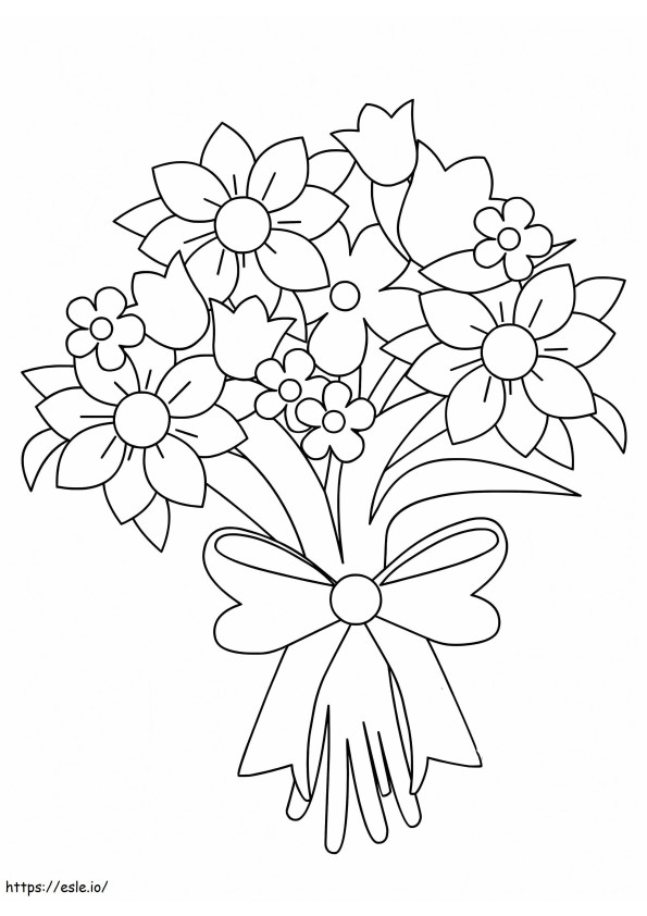 Coloriage Beau bouquet à imprimer dessin