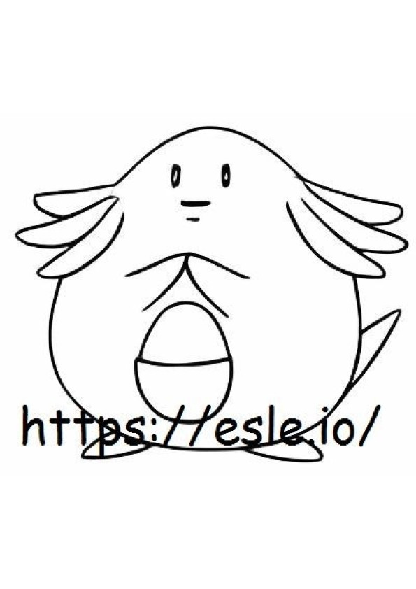 Chansey coloring page