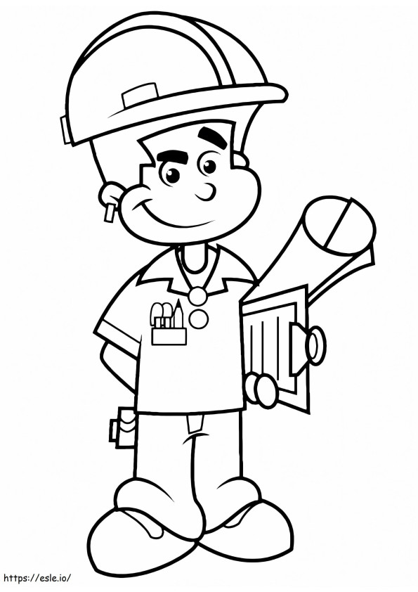 Engineer 4 coloring page
