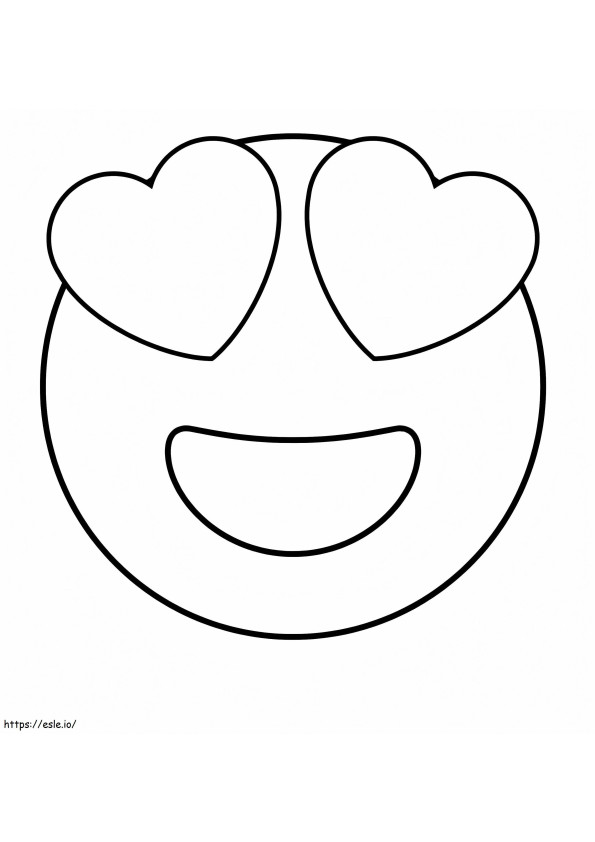 Love Emojis coloring page