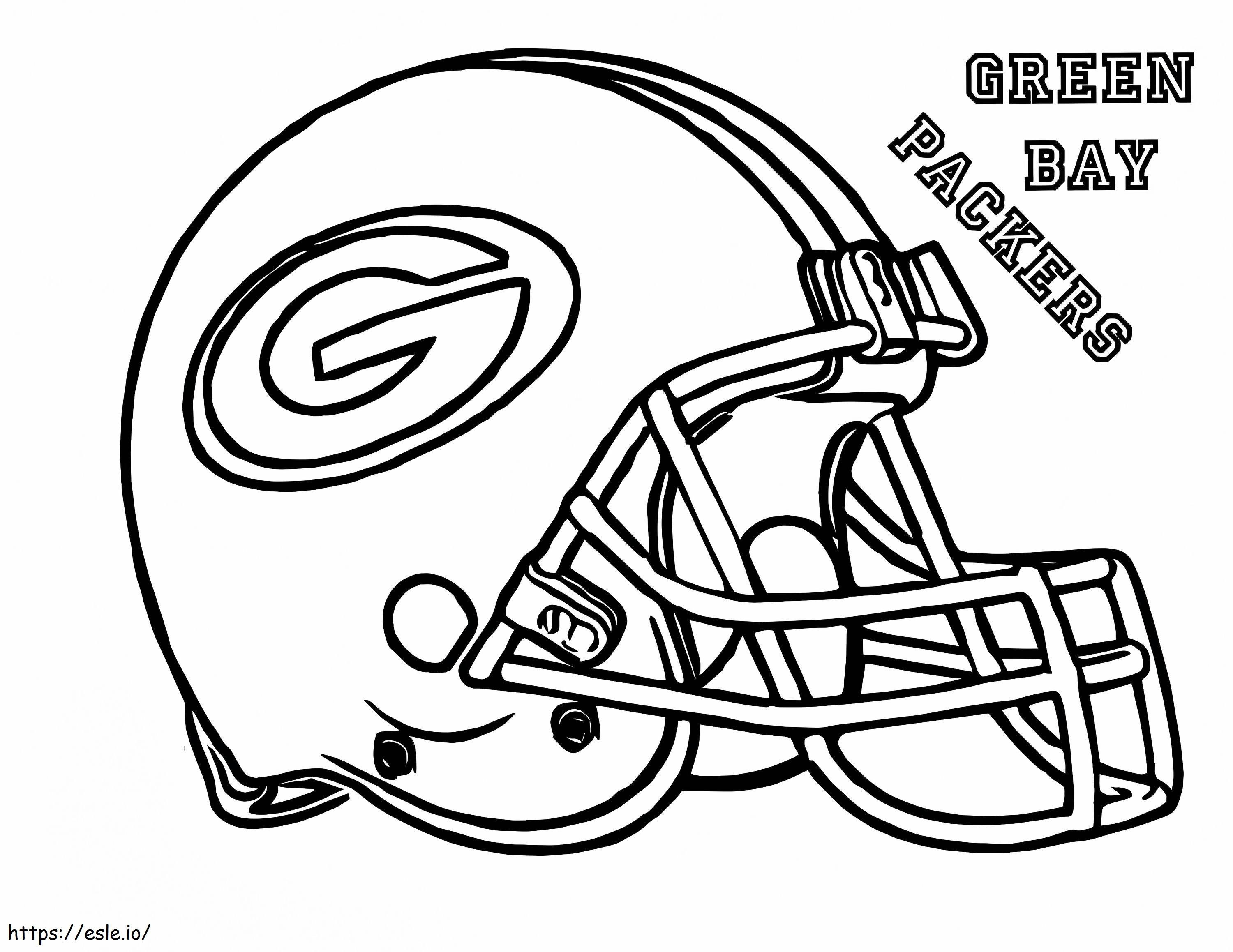 Green Bay Packers kleurplaat kleurplaat