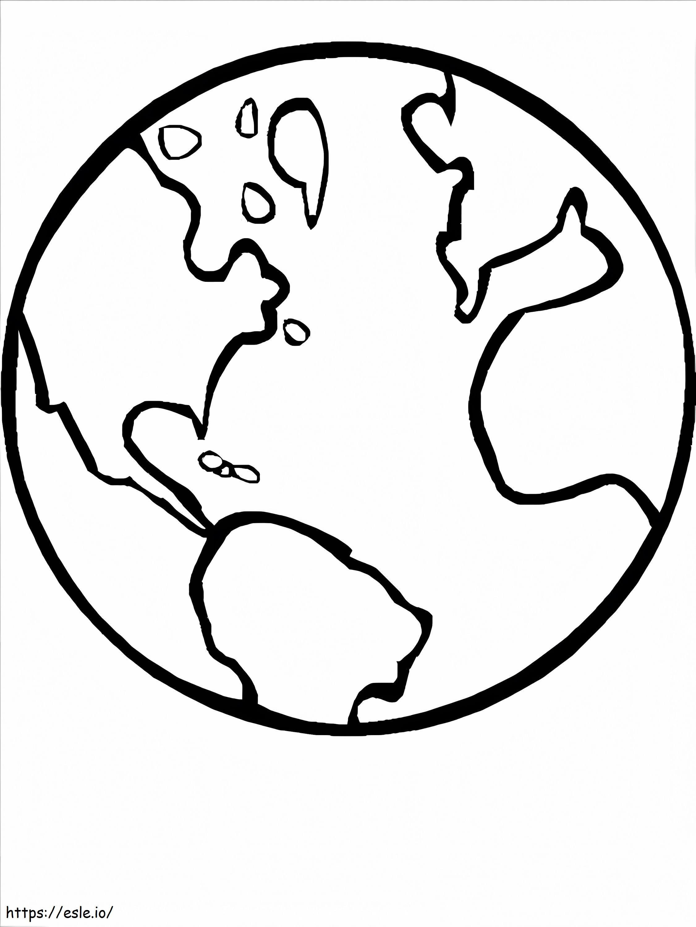 Earth Outer Space coloring page