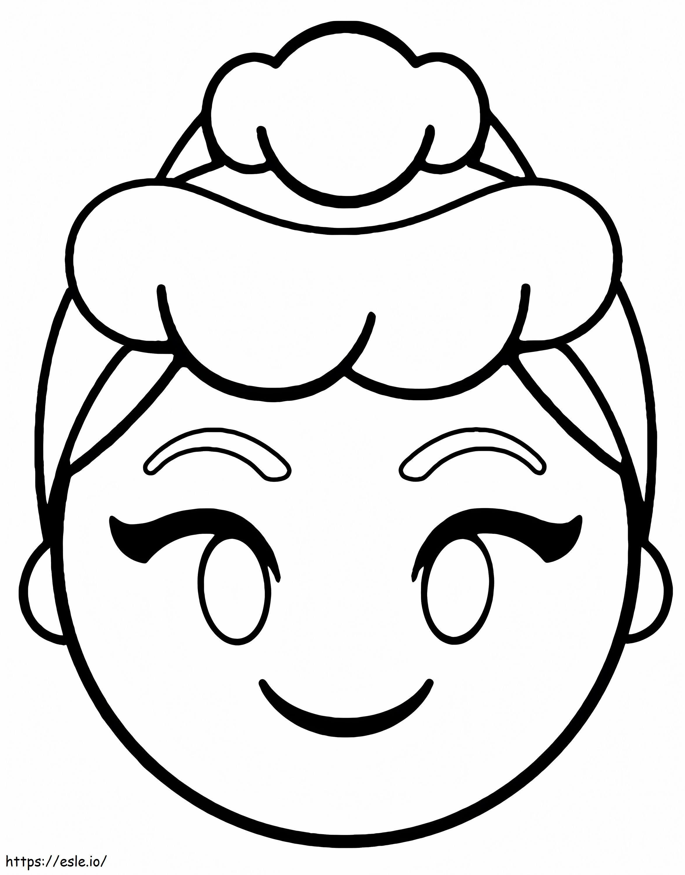 Cinderella Emoji Coloring coloring page