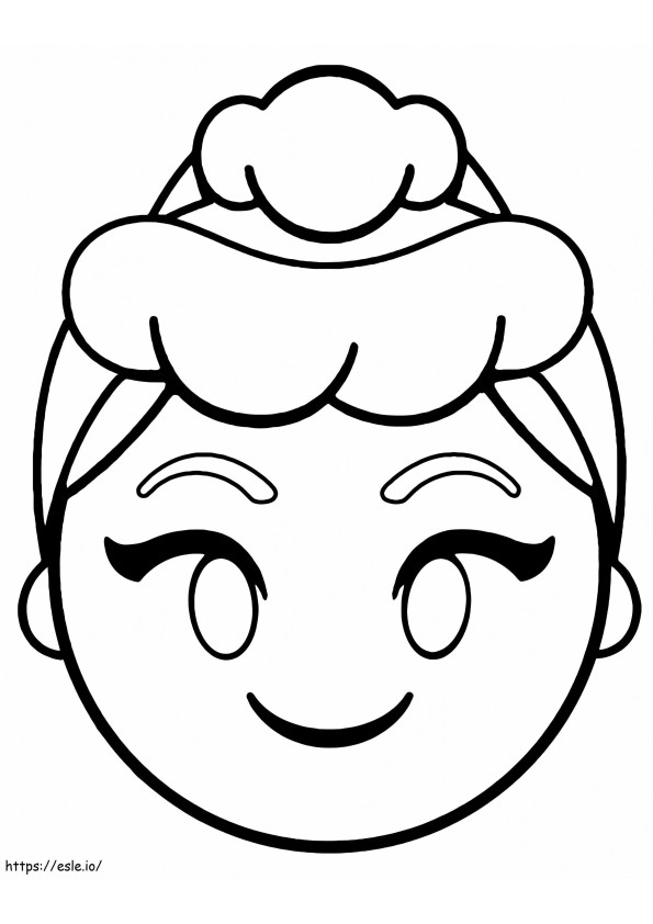  Assepoester Emoji-kleuren kleurplaat