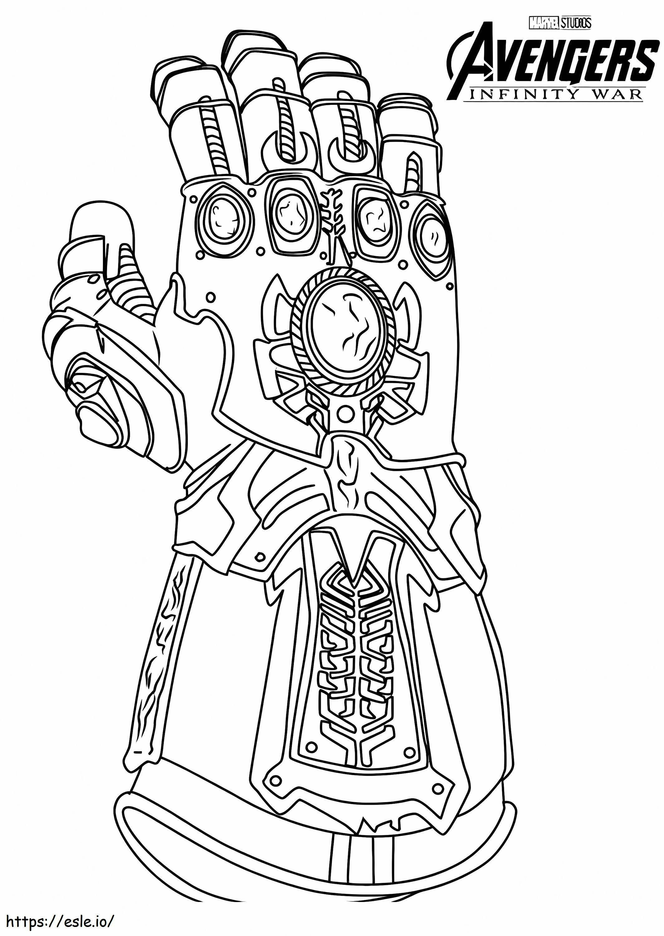 Great Infinity Gauntlet coloring page