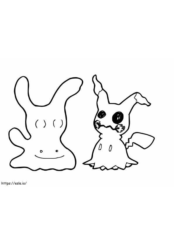 Ditto 5 coloring page