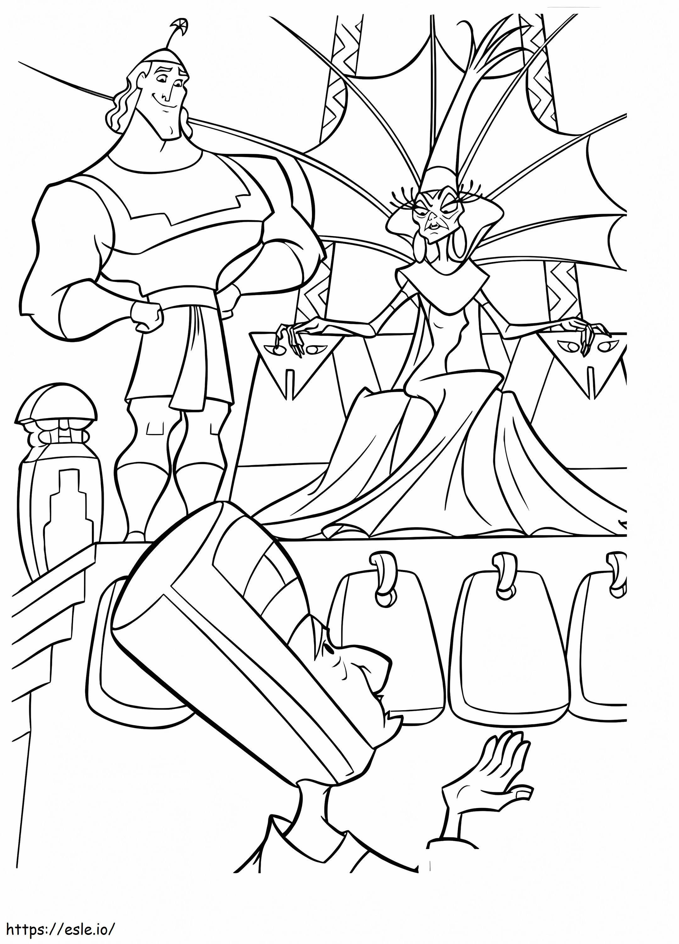Printable Emperors New Groove coloring page