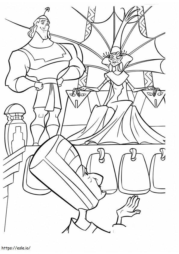 Printable Emperors New Groove coloring page
