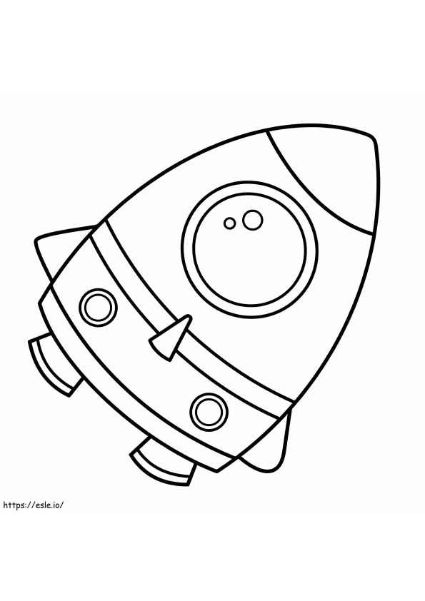 Fat Spaceship coloring page