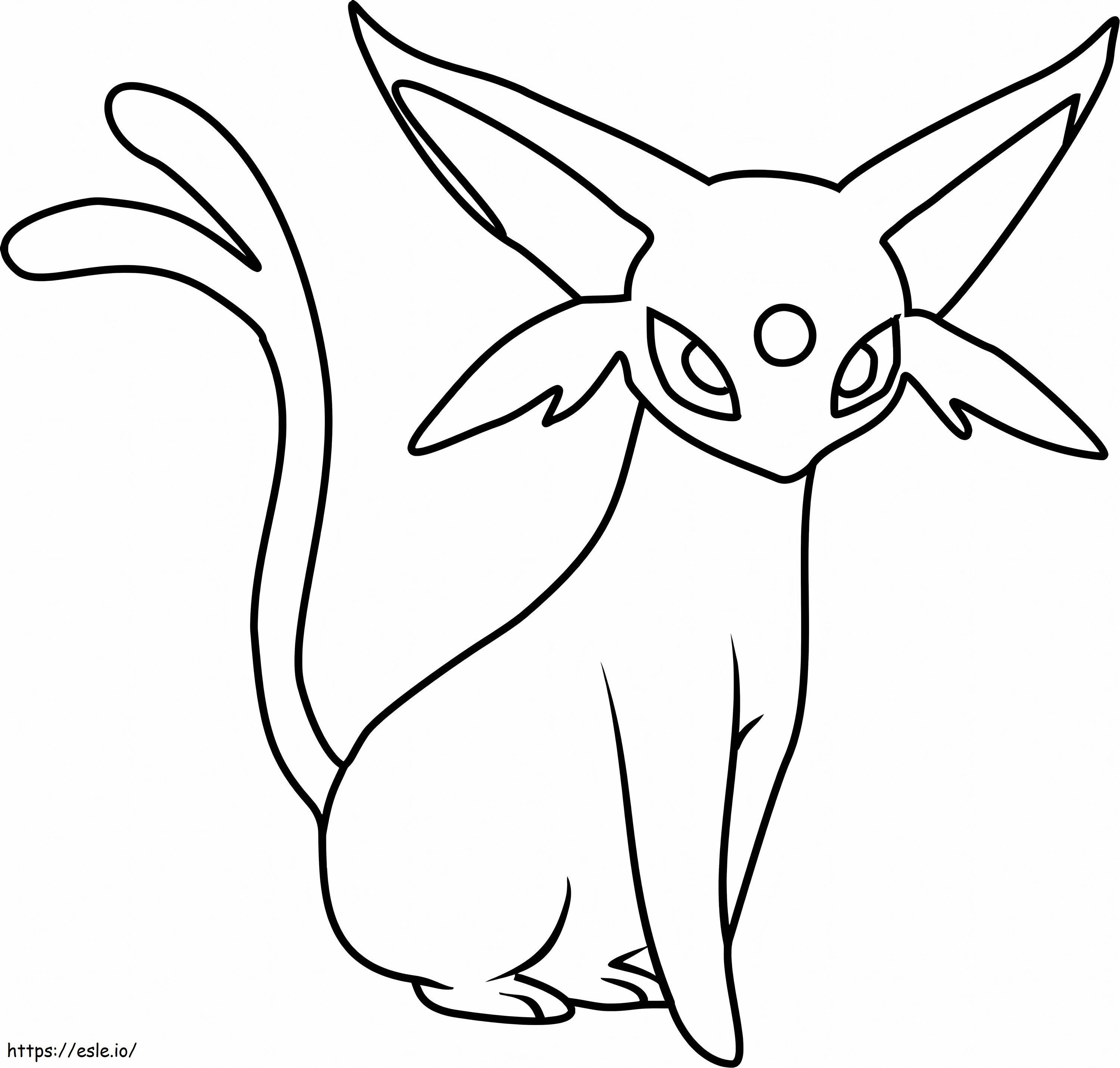 Espeon In Pokemon coloring page