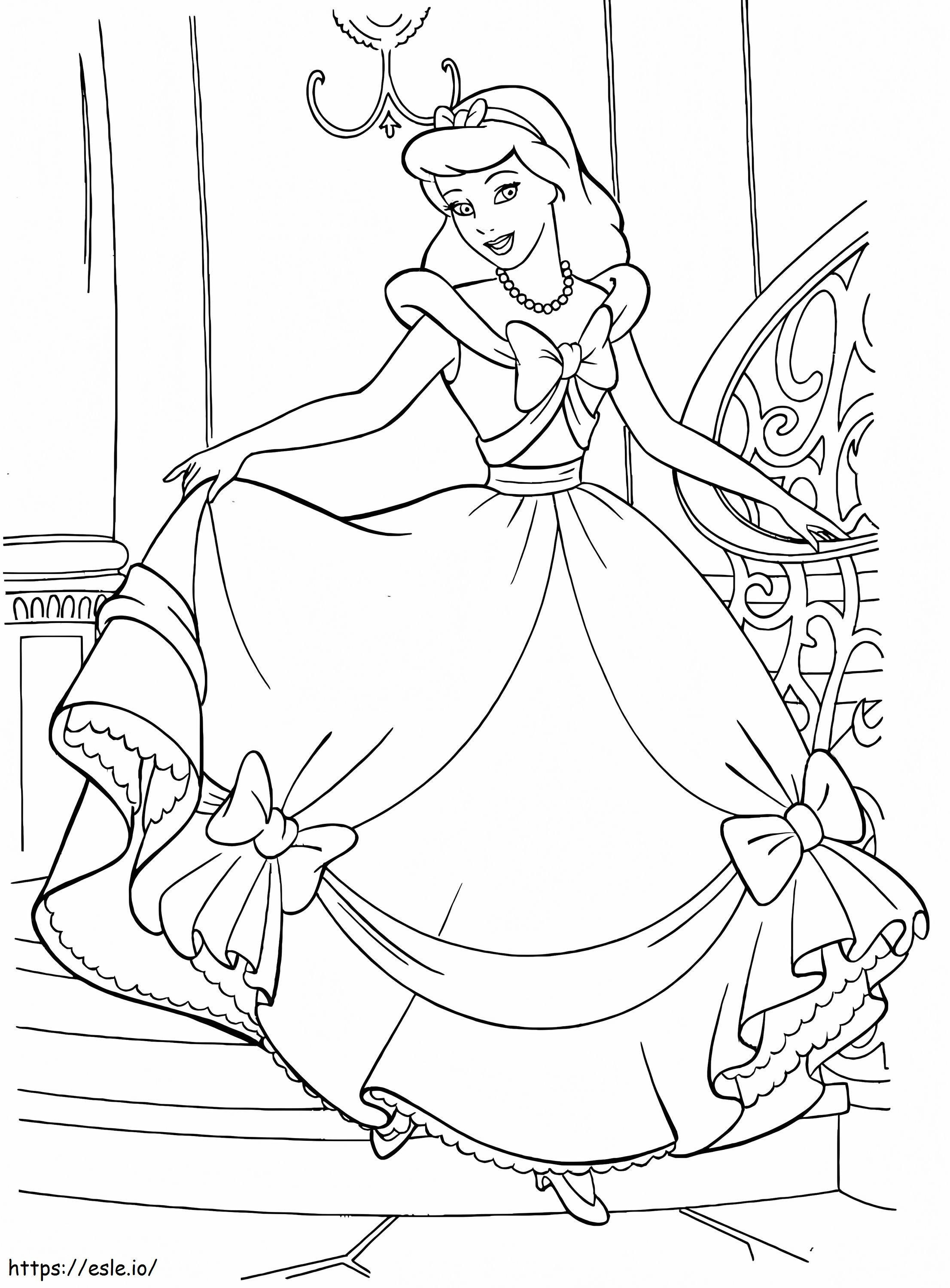 Cinderella Is Beautiful coloring page
