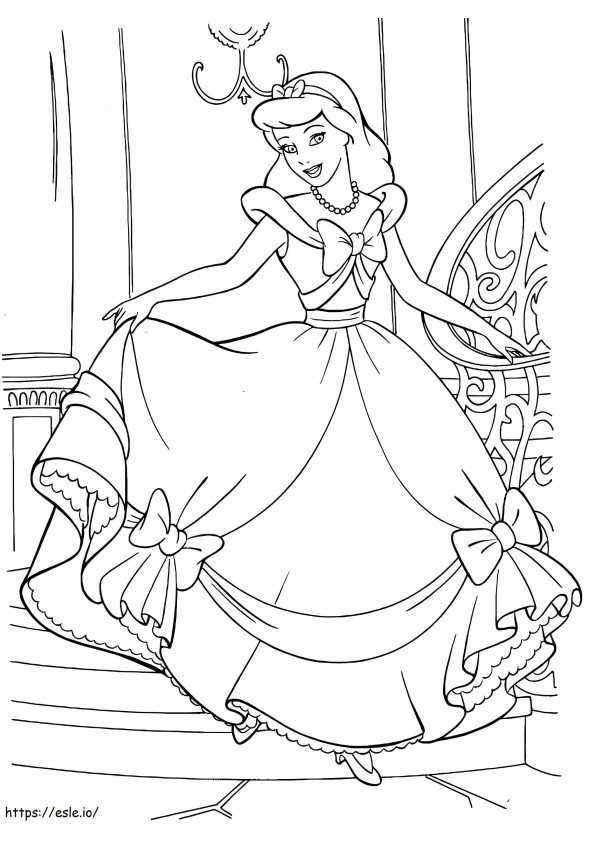 Cinderella On Kaunis värityskuva