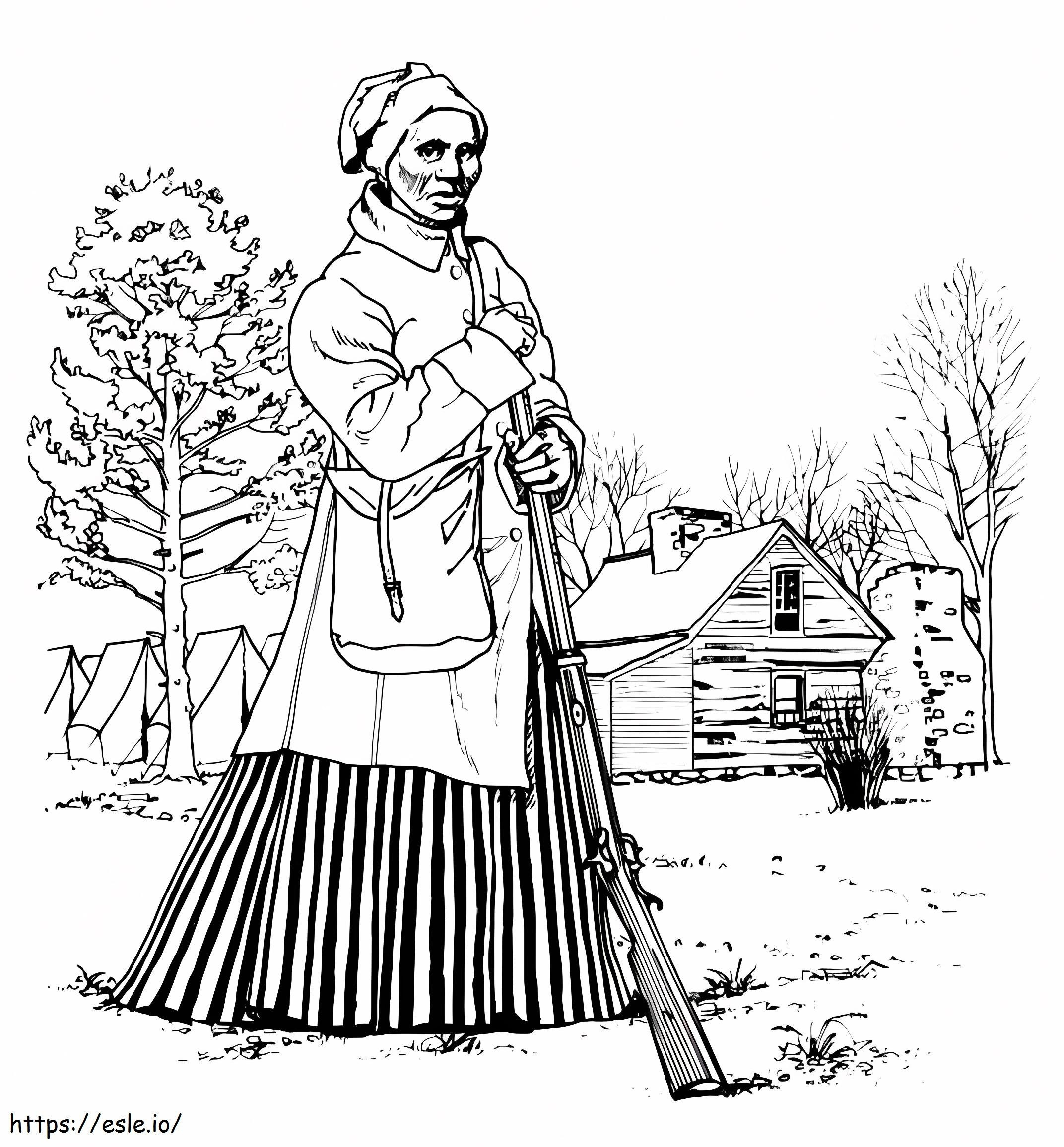 Coloriage Harriet Tubman 7 à imprimer dessin