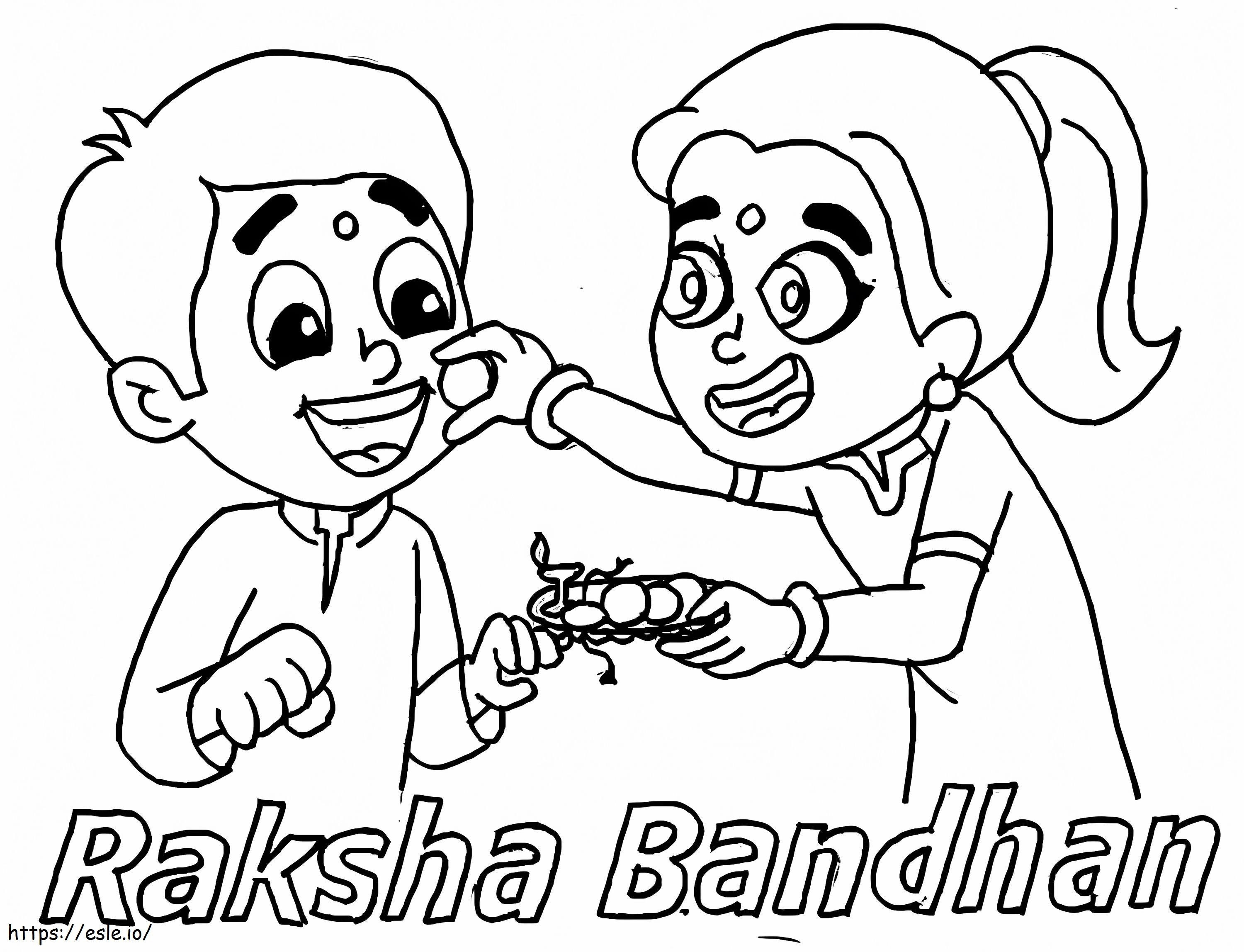Raksha Bandhan 5 ausmalbilder