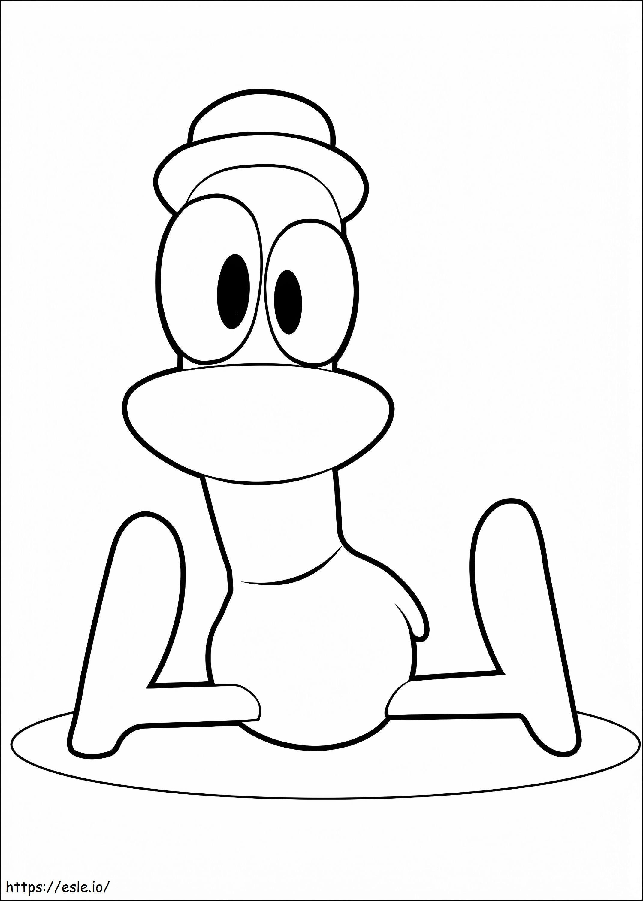 Pato Duck From Pocoyo coloring page