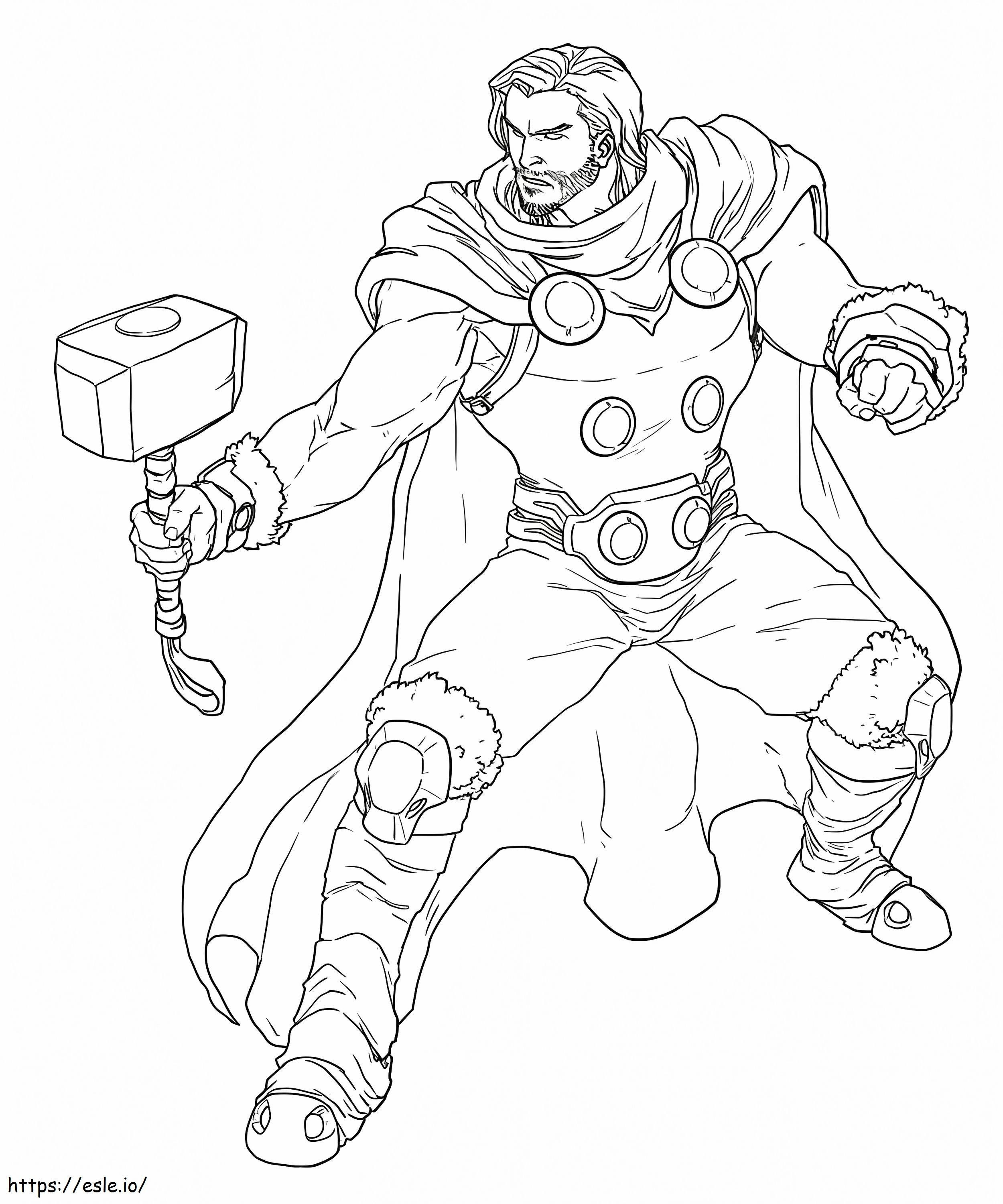 King Thor coloring page